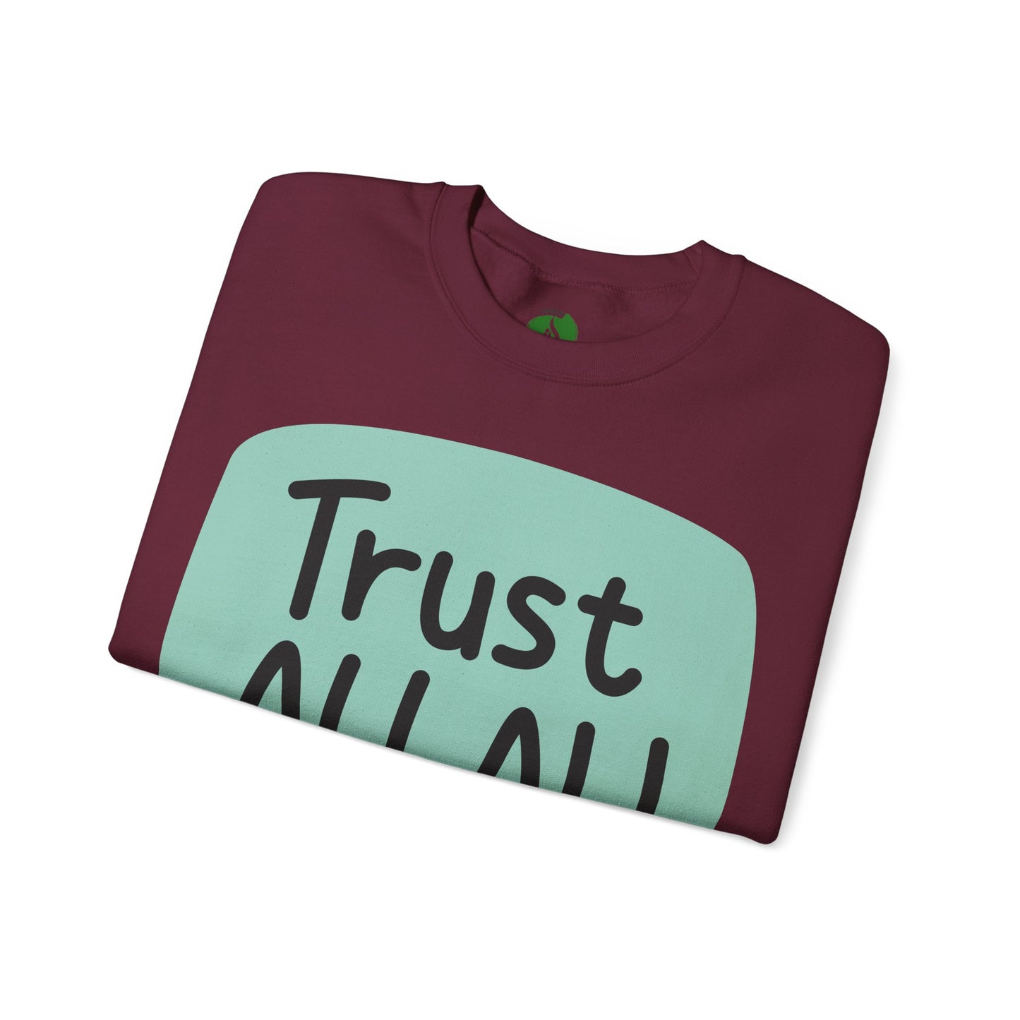 Trust Allah Crewneck Sweatshirt - Unisex Heavy Blend™ Islamic Fashion Sweat Shirt