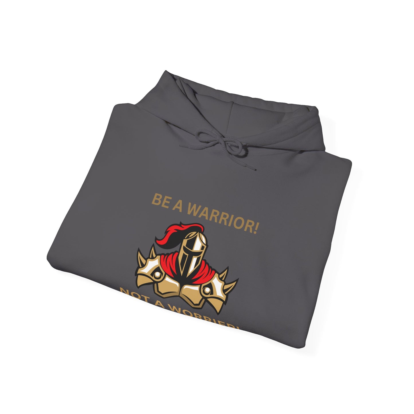 Warrior Spirit Hooded Sweatshirt - Be a Warrior! Not a Worrier! Humour Joke Clothing