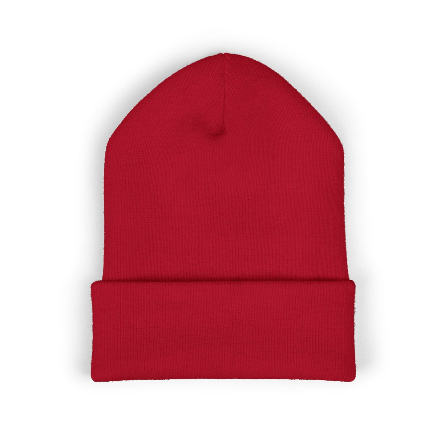 Classic Cuffed Beanie with Embroidered Logo - Cozy Winter Accessory Islamic Clothing