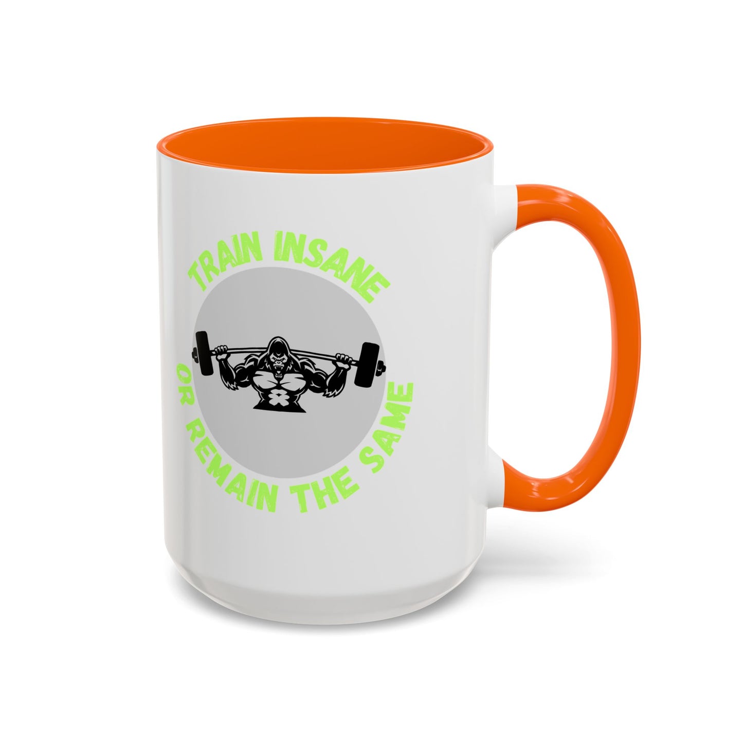 Motivational Fitness Coffee Mug - "Train Insane or Remain the Same" - Perfect Gift for Gym Enthusiasts Humour Joke Gym Mug