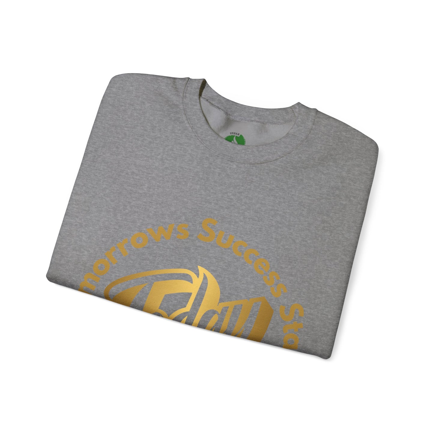 Inspirational Crewneck Sweatshirt - 'Tomorrow's Success Starts Today' Gym Motivation Sweat Shirt