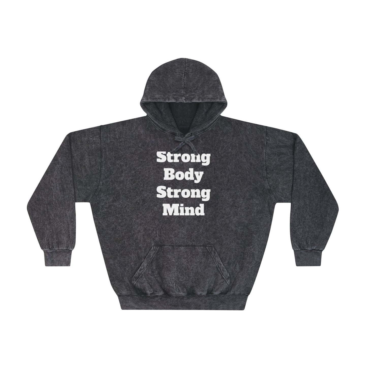 Strong Body Strong Mind Unisex Mineral Wash Hoodie Islamic Clothing