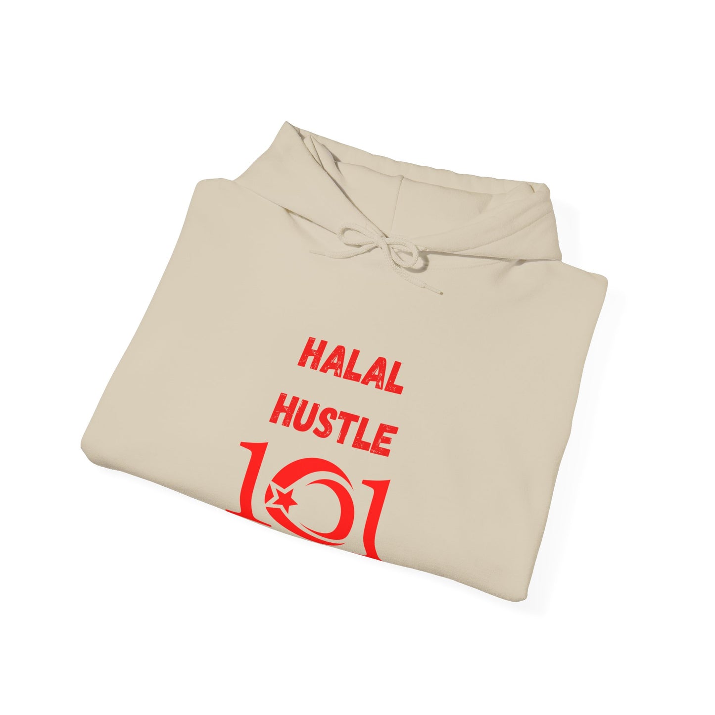Halal Hustle 101 Unisex Hoodie - Motivational Streetwear for Everyday Inspiration Muslim Gym Clothing Hoodie