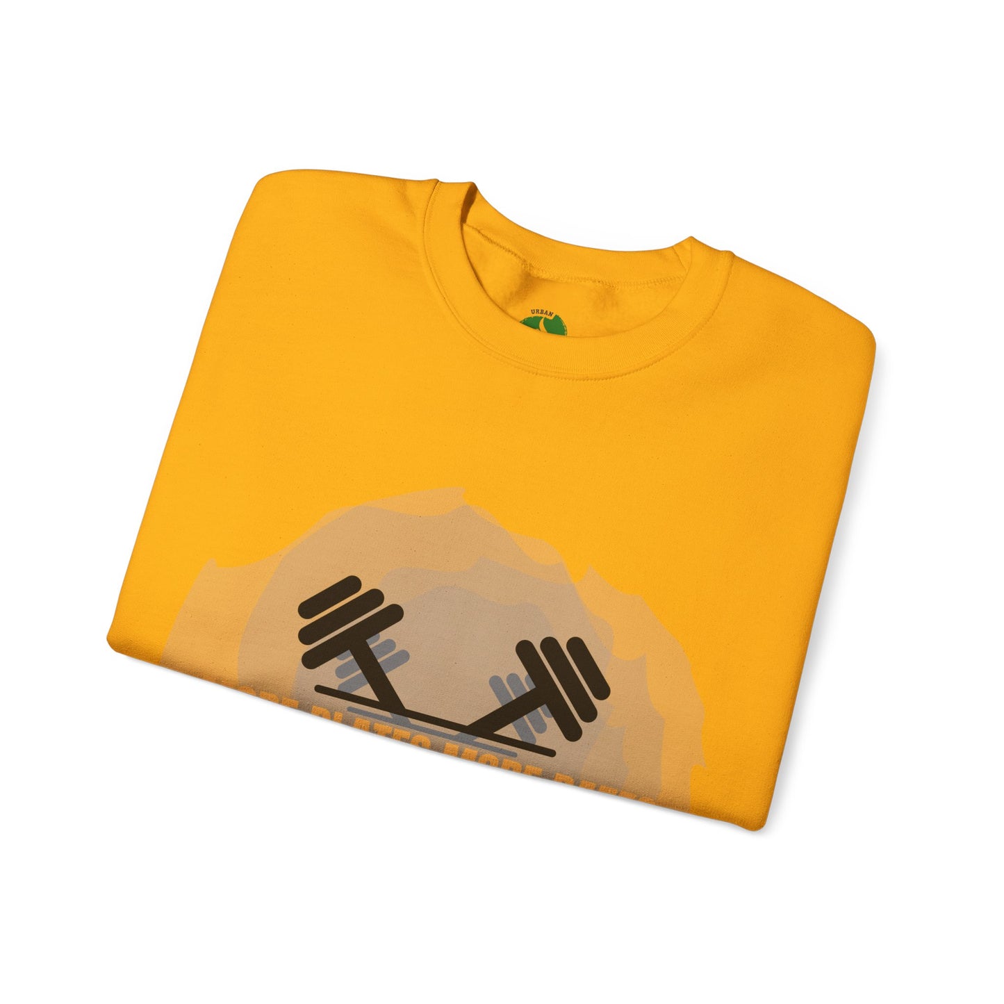 Fitness Motivational Crewneck Sweatshirt - "More Plates More Dates" Humour Joke Gym Sweat Shirt