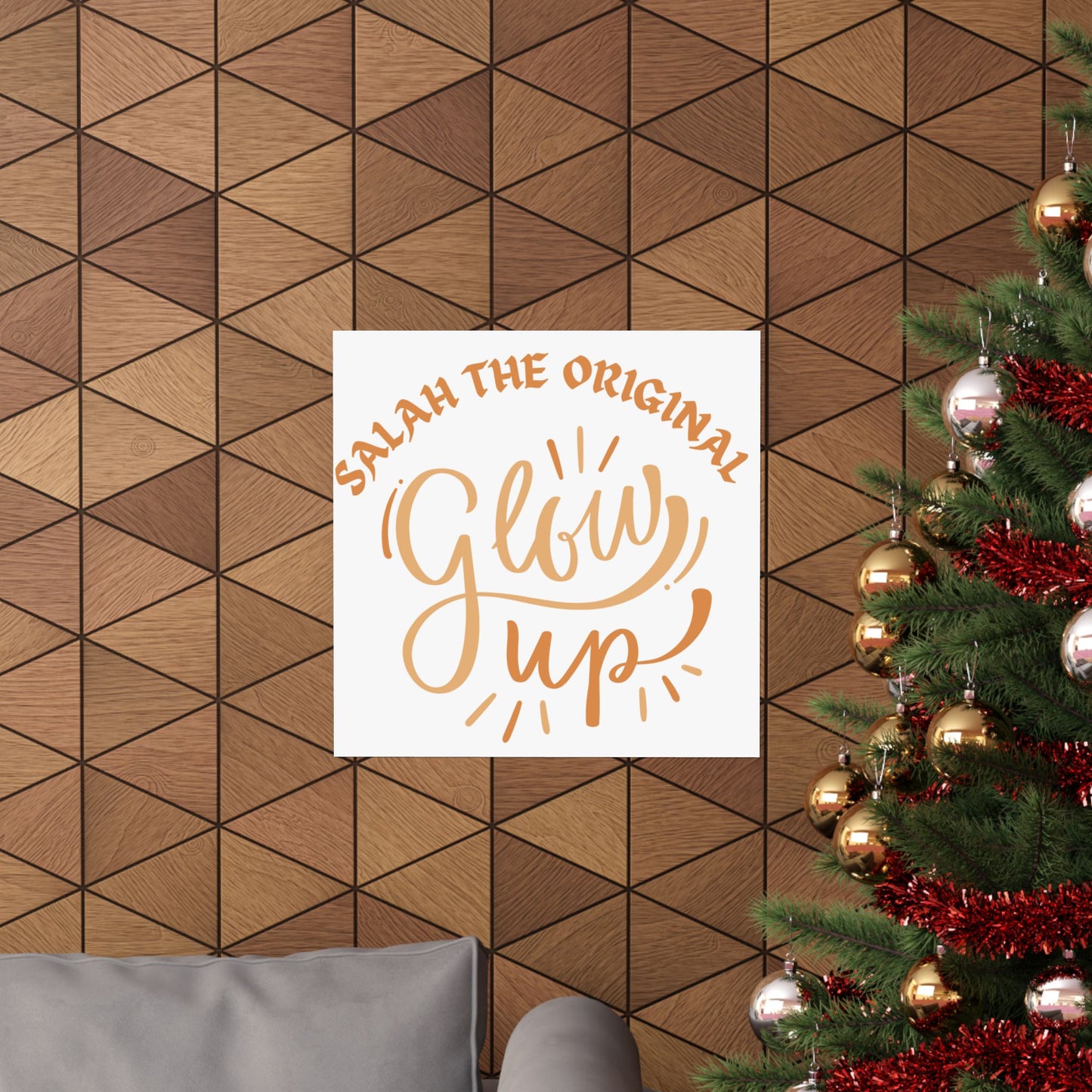 Inspirational Matte Vertical Poster - "Salah the Original Glow Up" Islamic Artwork Poster