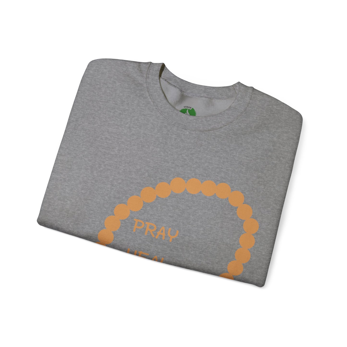 Pray Heal Repeat Crewneck Sweatshirt for Mindfulness and Healing Islamic Street Fashion
