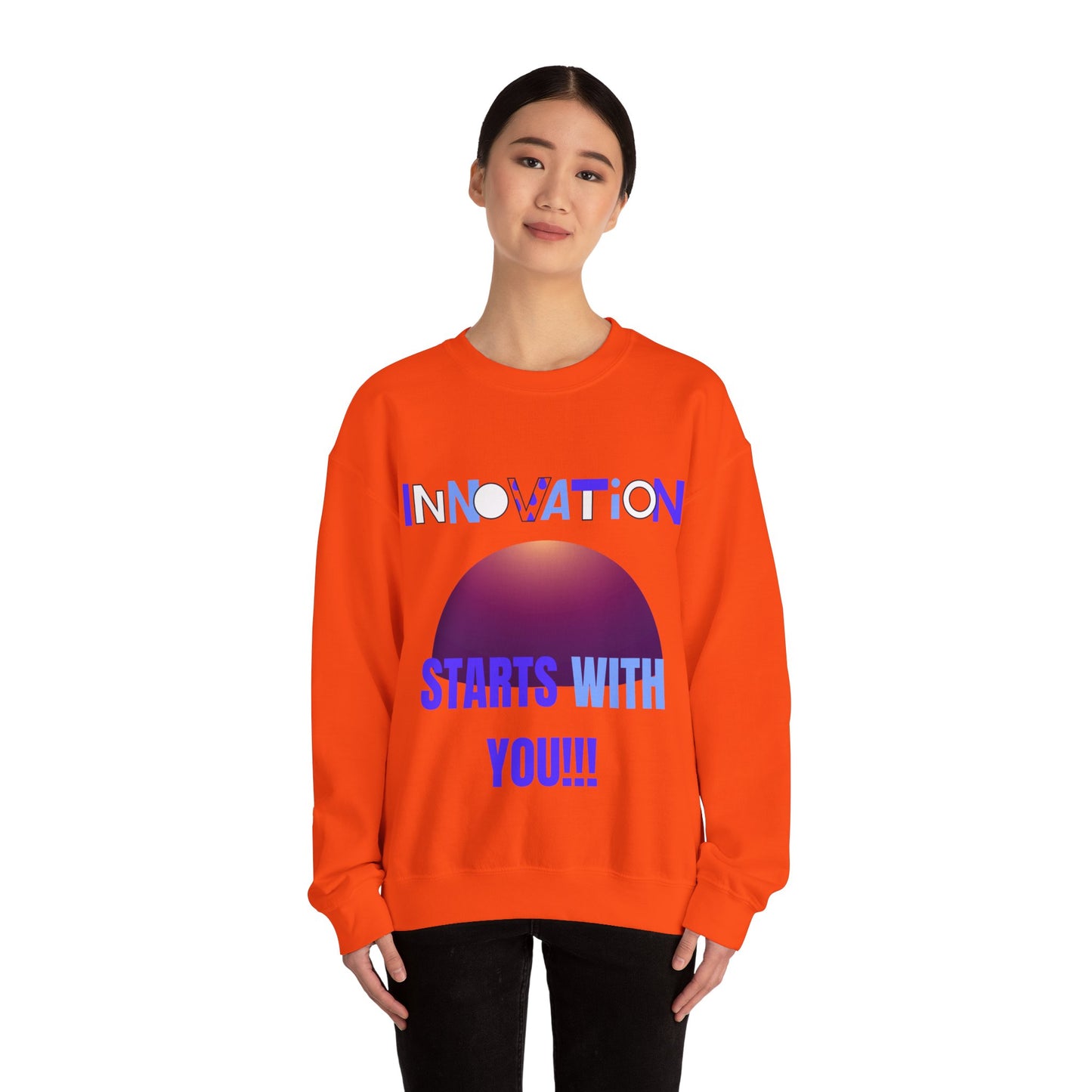 Innovation Starts With You Unisex Crewneck Sweatshirt Gym Clothing Sweat Shirt