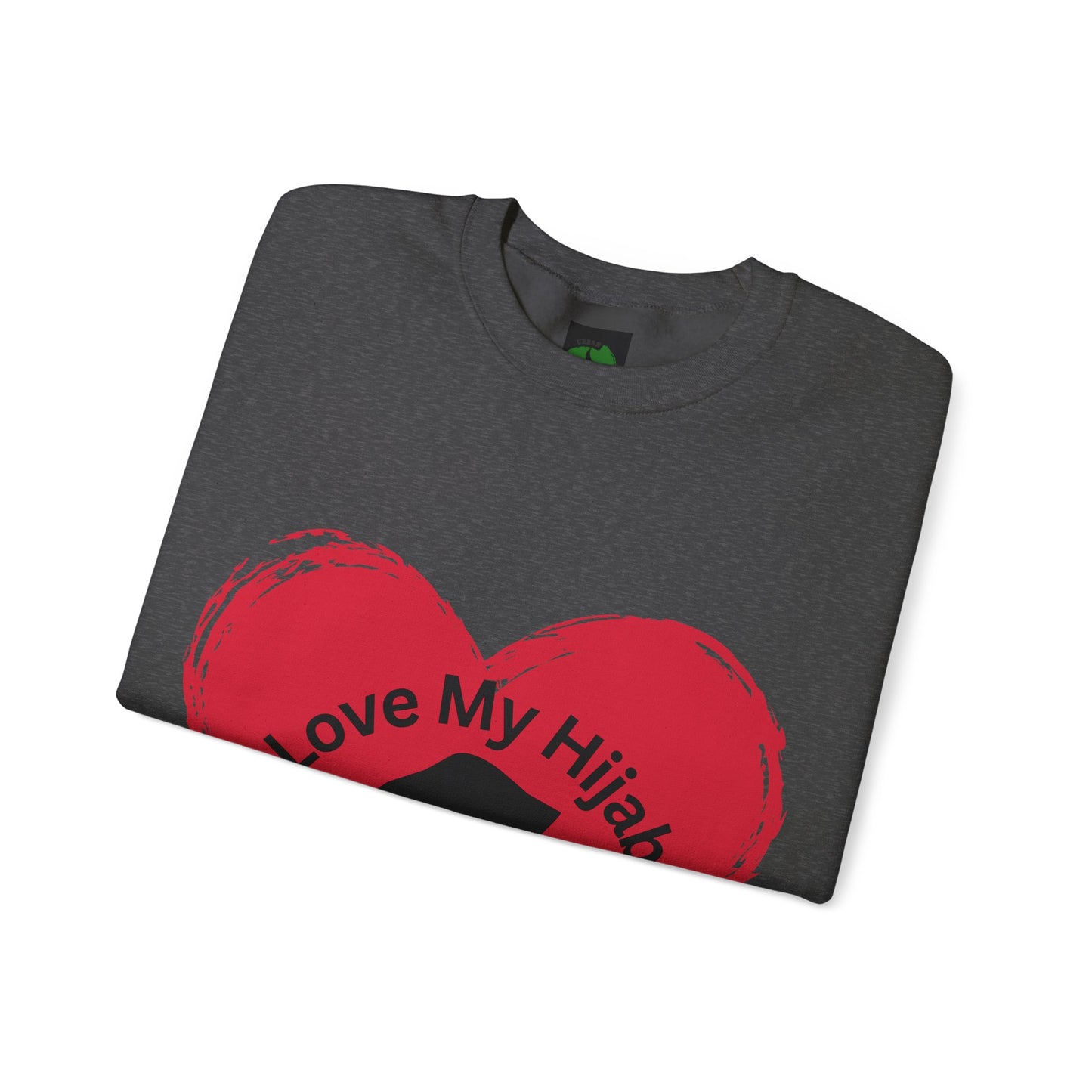 Love My Hijab Heavy Blend Sweatshirt - Unisex Crewneck for Comfort and Style Muslim Women Clothing