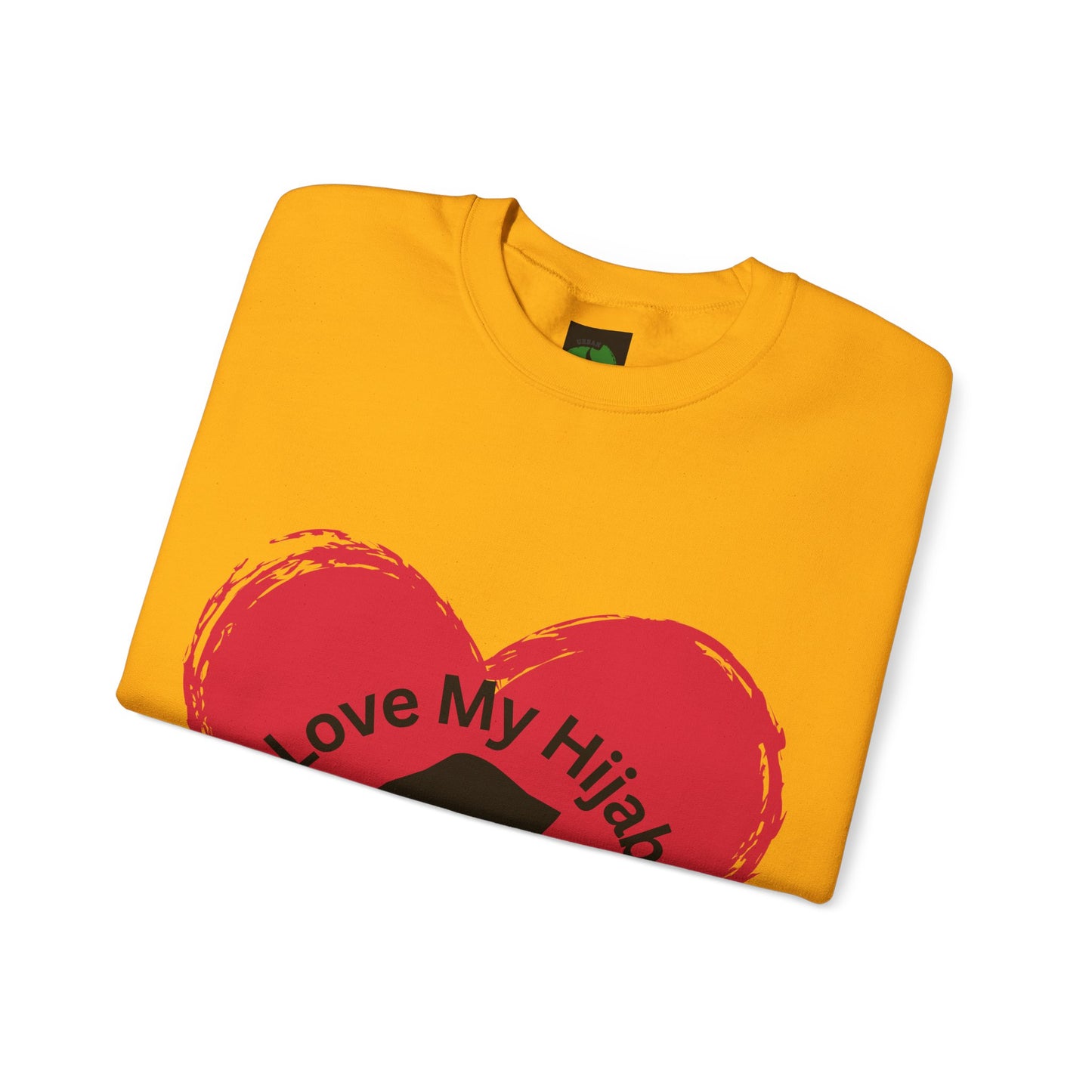 Love My Hijab Heavy Blend Sweatshirt - Unisex Crewneck for Comfort and Style Muslim Women Clothing