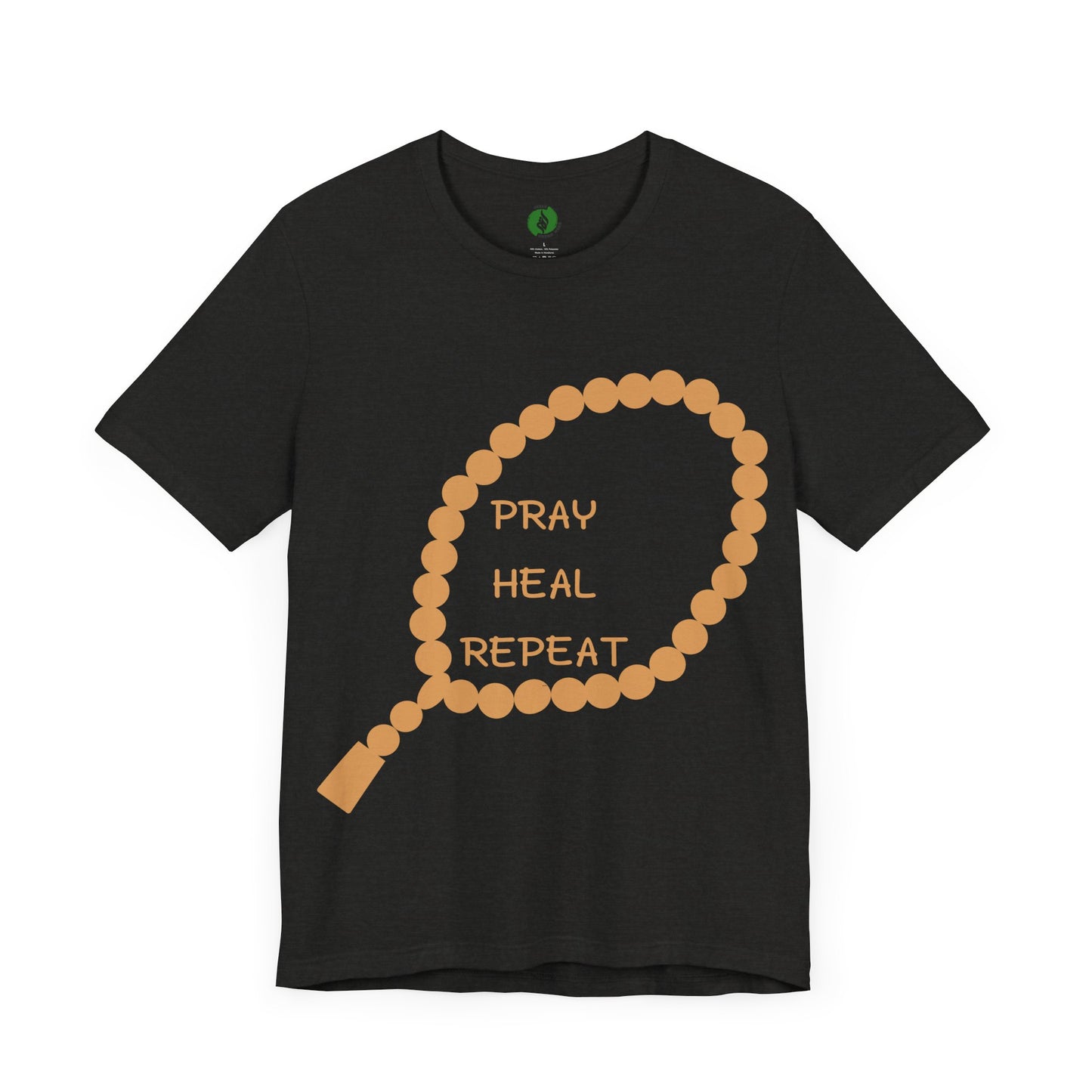Pray Heal Repeat Unisex Jersey Tee - Inspirational Spiritual Shirt Islamic Street Fashion