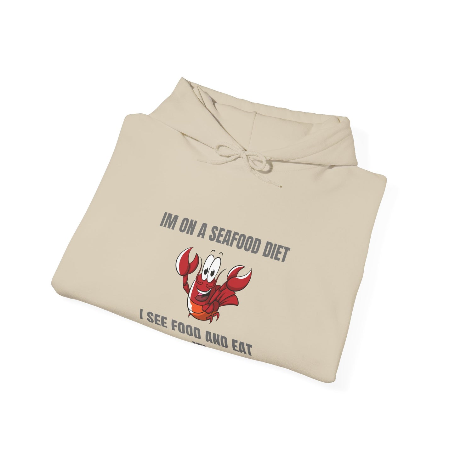 Funny Seafood Diet Hoodie for Food Lovers Humour Joke Clothing