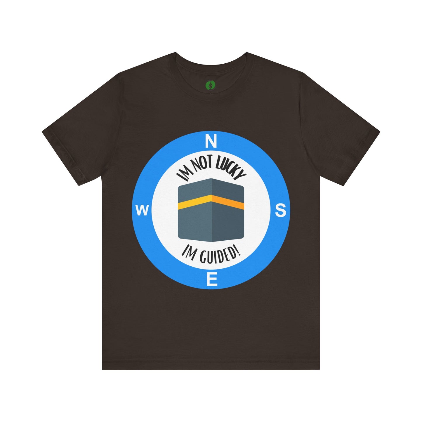 Guided Journey Unisex Jersey Tee - Inspirational Compass Design Halal Fashion T Shirt