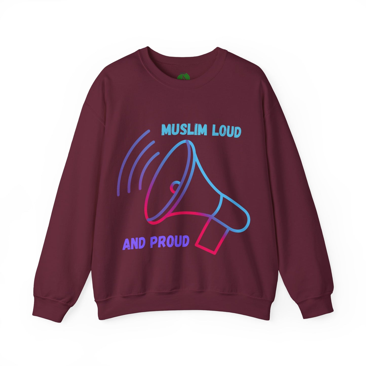 Muslim Loud and Proud Sweatshirt - Unisex Heavy Blend™ Crewneck Islamic Streetwear Fashion