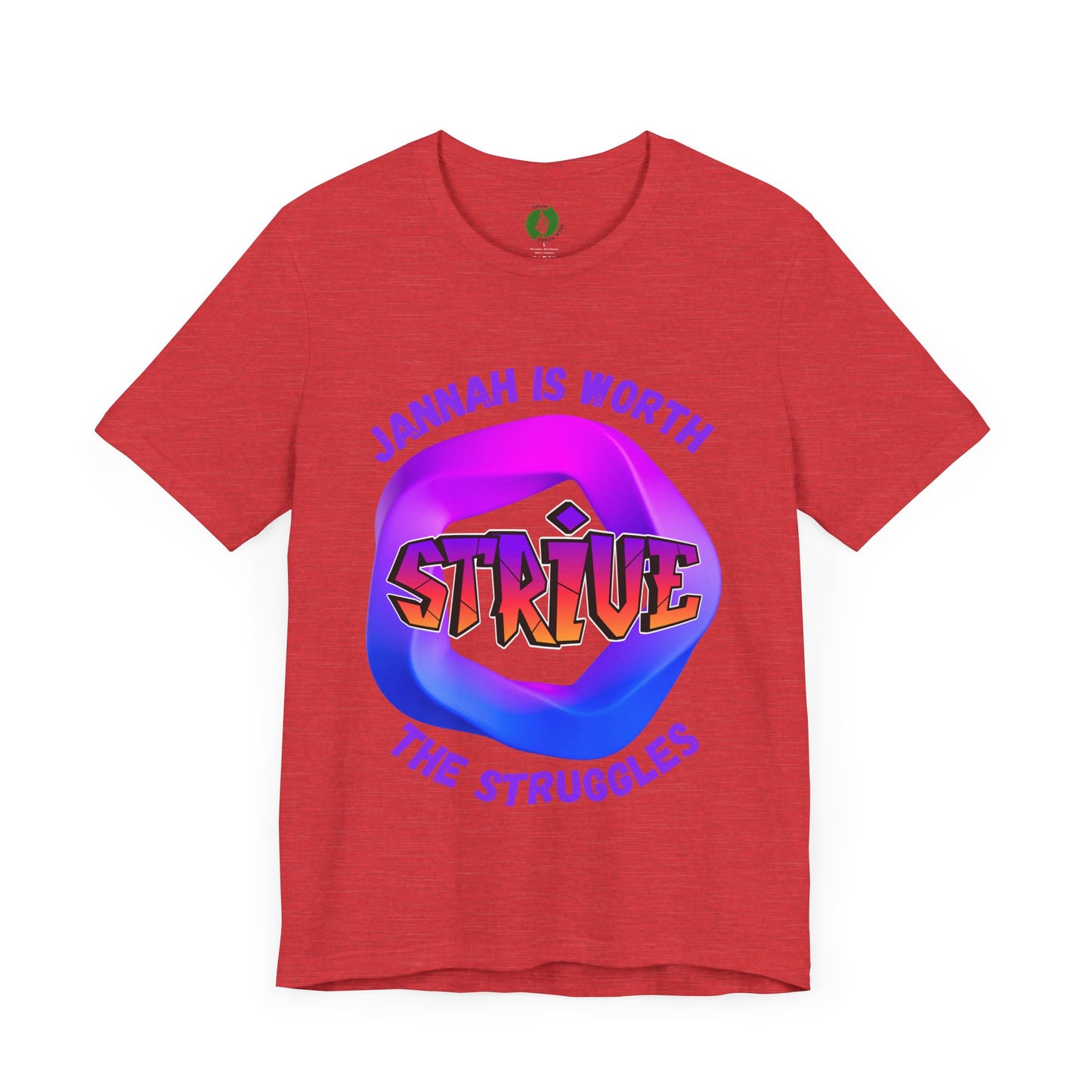 Inspirational Unisex Jersey Tee - 'Jannah is Worth the Struggles' Muslim Fashion Clothing