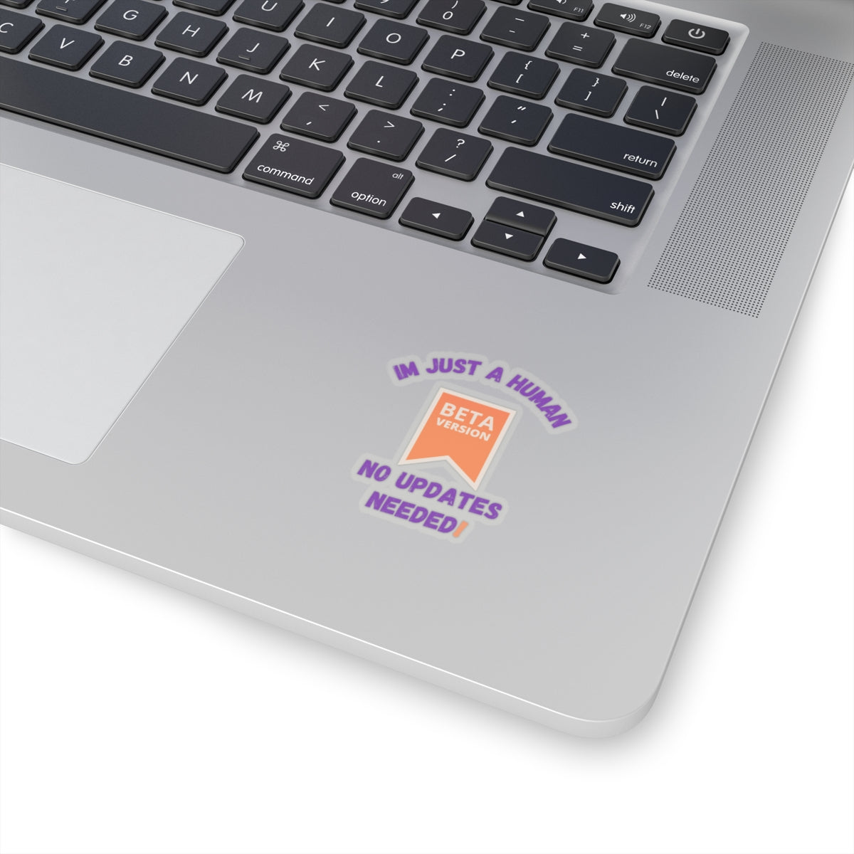 Beta Version Human Kiss-Cut Stickers - No Updates Needed - Fun Laptop Décor Funny Humour Stickers