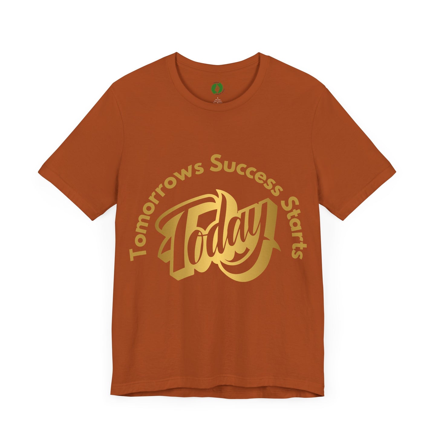 Inspirational Success Tee - "Tomorrow’s Success Starts Today" Unisex Jersey T-Shirt Gym Motivation T Shirt