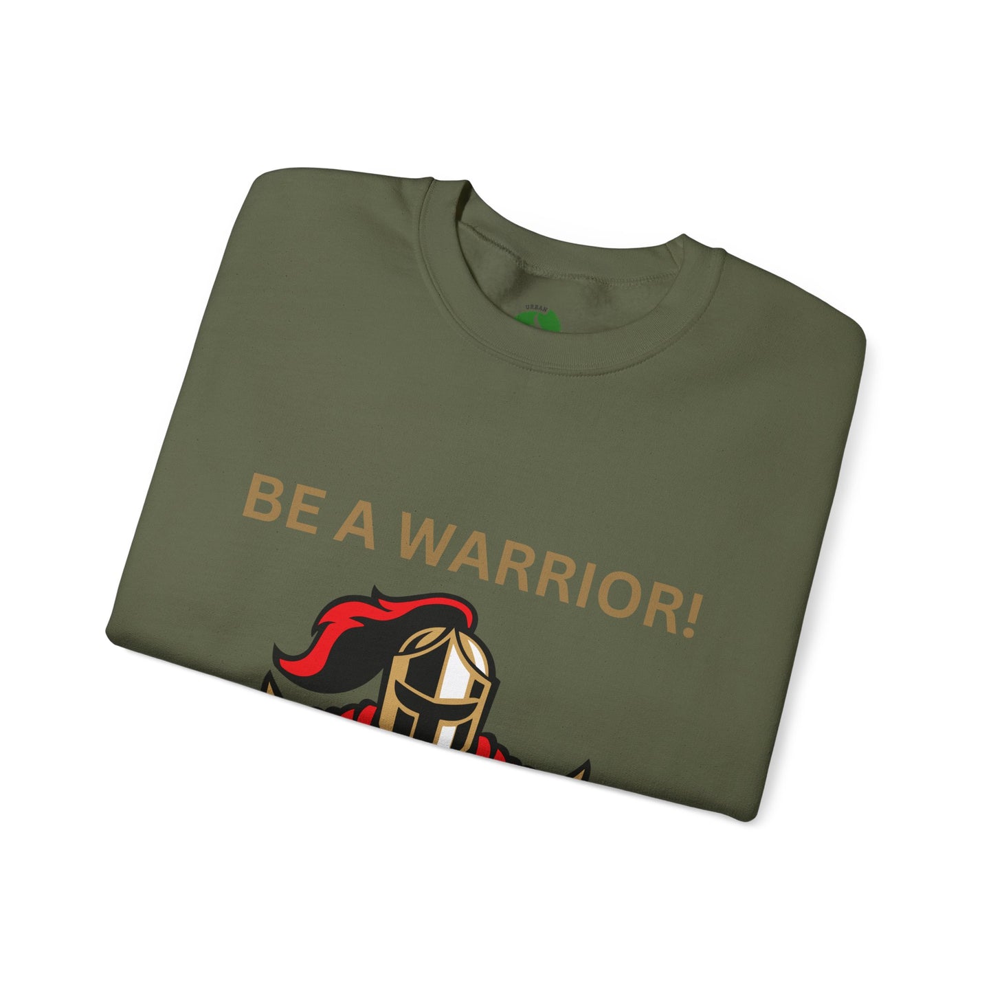 Be a Warrior Crewneck Sweatshirt – Motivational Unisex Heavy Blend™ Style Humour Joke Sweat Shirt