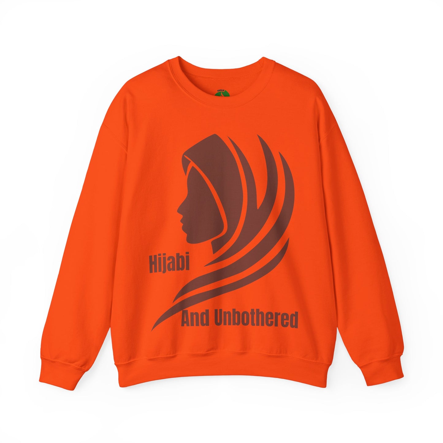 Hijabi and Unbothered Crewneck Sweatshirt - Stylish Unisex Heavy Blend for Everyday Comfort Hijab Fashion Sweat Shirt