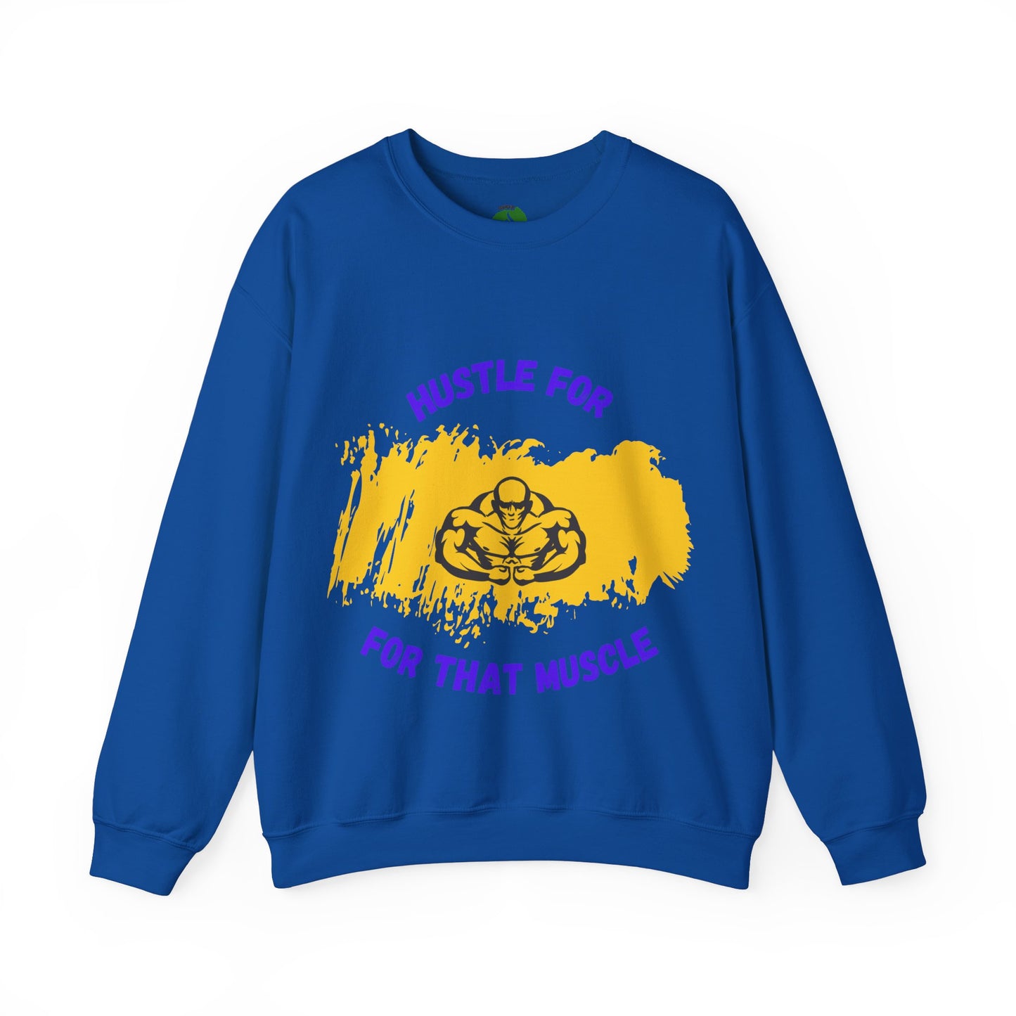 Hustle for That Muscle Crewneck Sweatshirt Gym Clothing Sweat Shirt