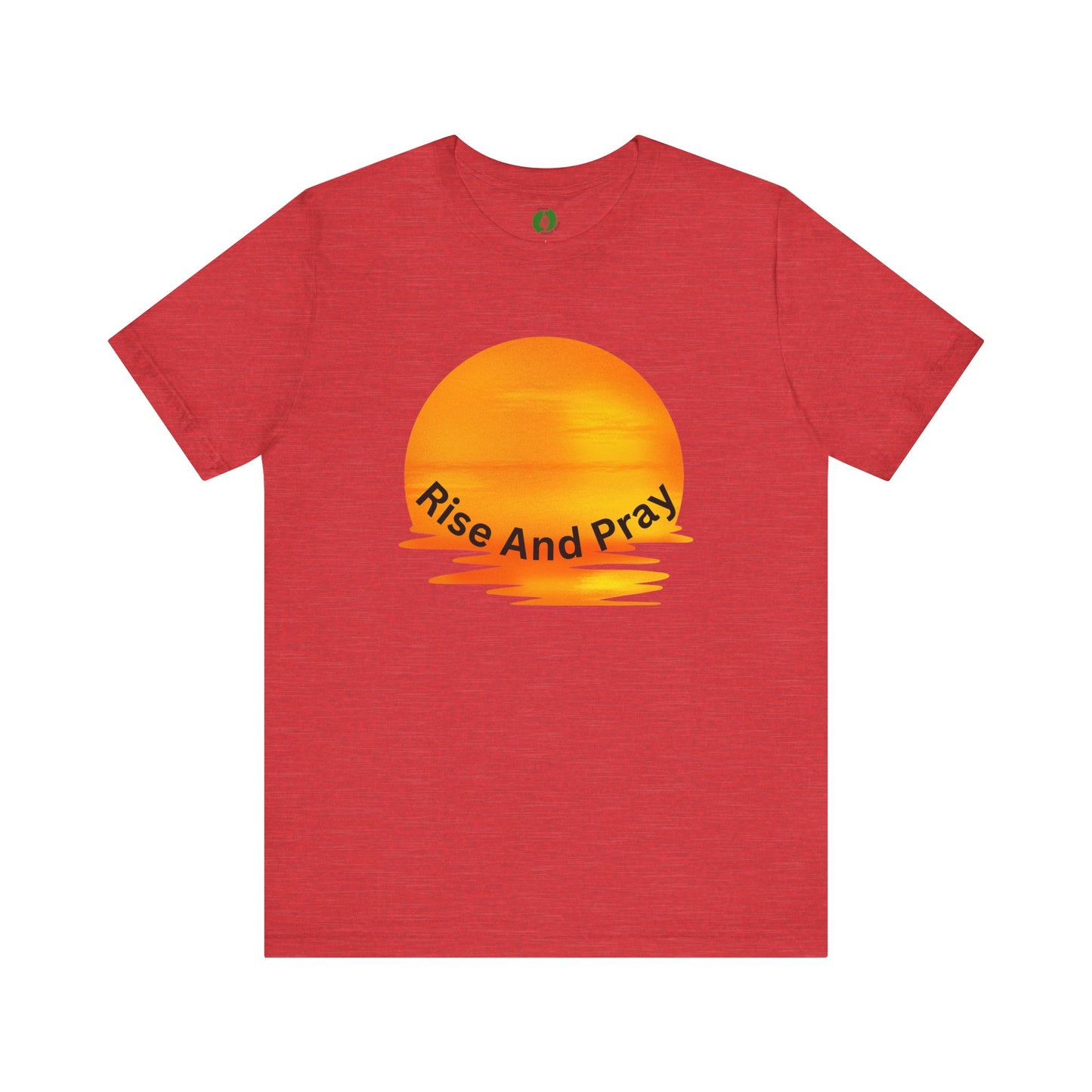 Sunrise 'Rise And Pray' Unisex Tee - Inspirational Short Sleeve Shirt Muslim Street Wear