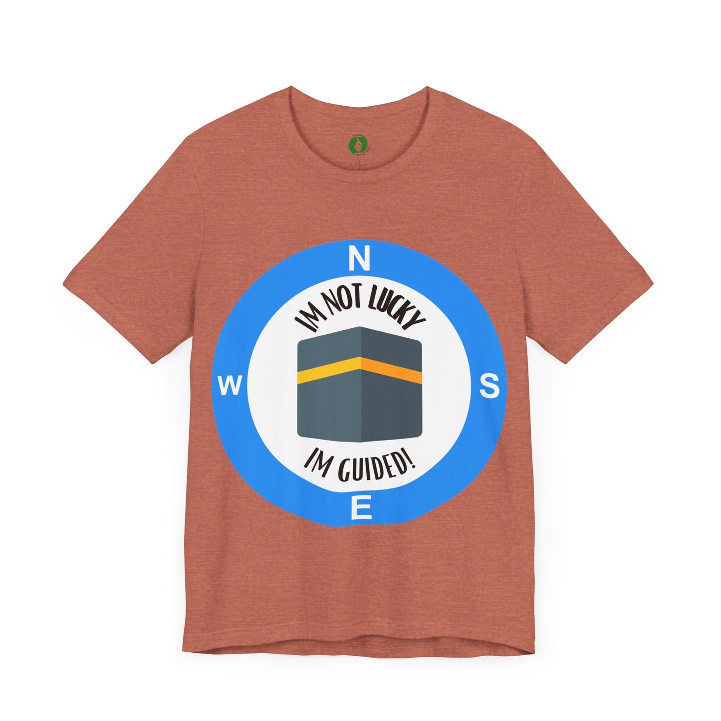 Guided Journey Unisex Jersey Tee - Inspirational Compass Design Halal Fashion T Shirt