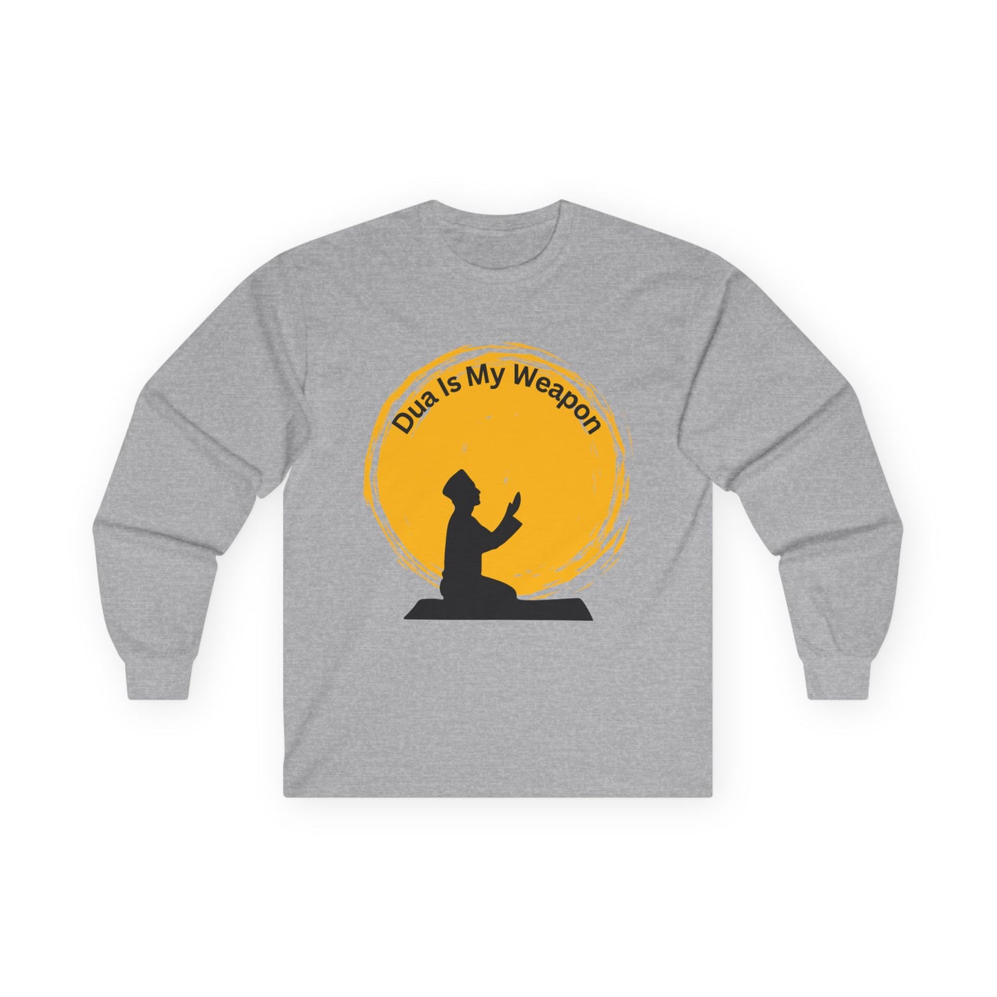 Inspiration Long Sleeve Tee - "Dua Is My Weapon" - Unisex Cotton Shirt Muslim Clothing