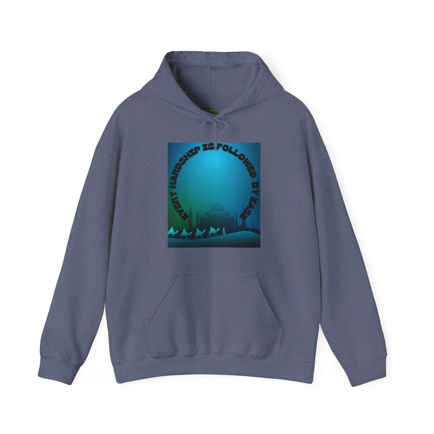 Chill Vibes Unisex Heavy Blend™ Hoodie - "Happiness is Followed by Peace" Design Muslim Clothing Fashion