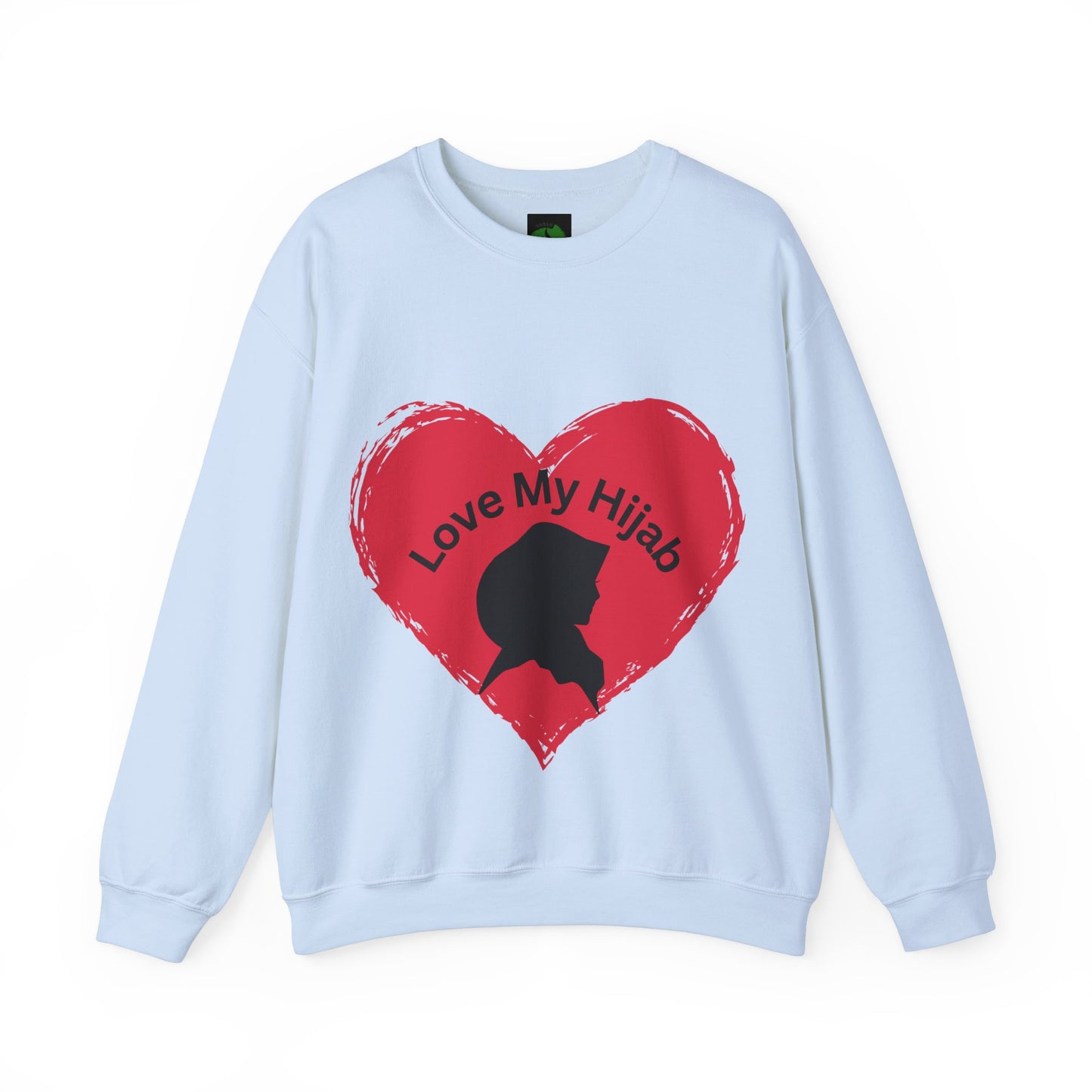 Love My Hijab Heavy Blend Sweatshirt - Unisex Crewneck for Comfort and Style Muslim Women Clothing