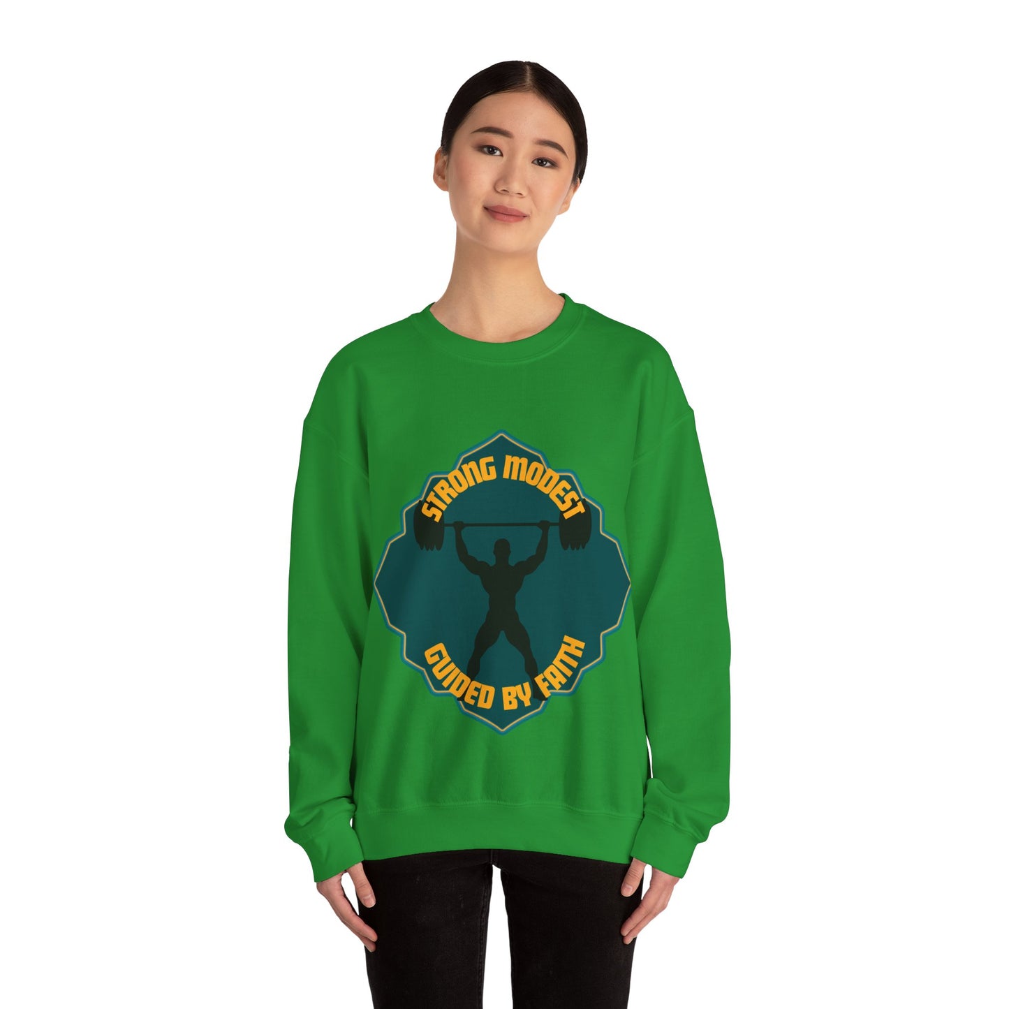 Muslim Streetwear Crewneck Sweatshirt — Urban Islamic Graphic Sweatshirt