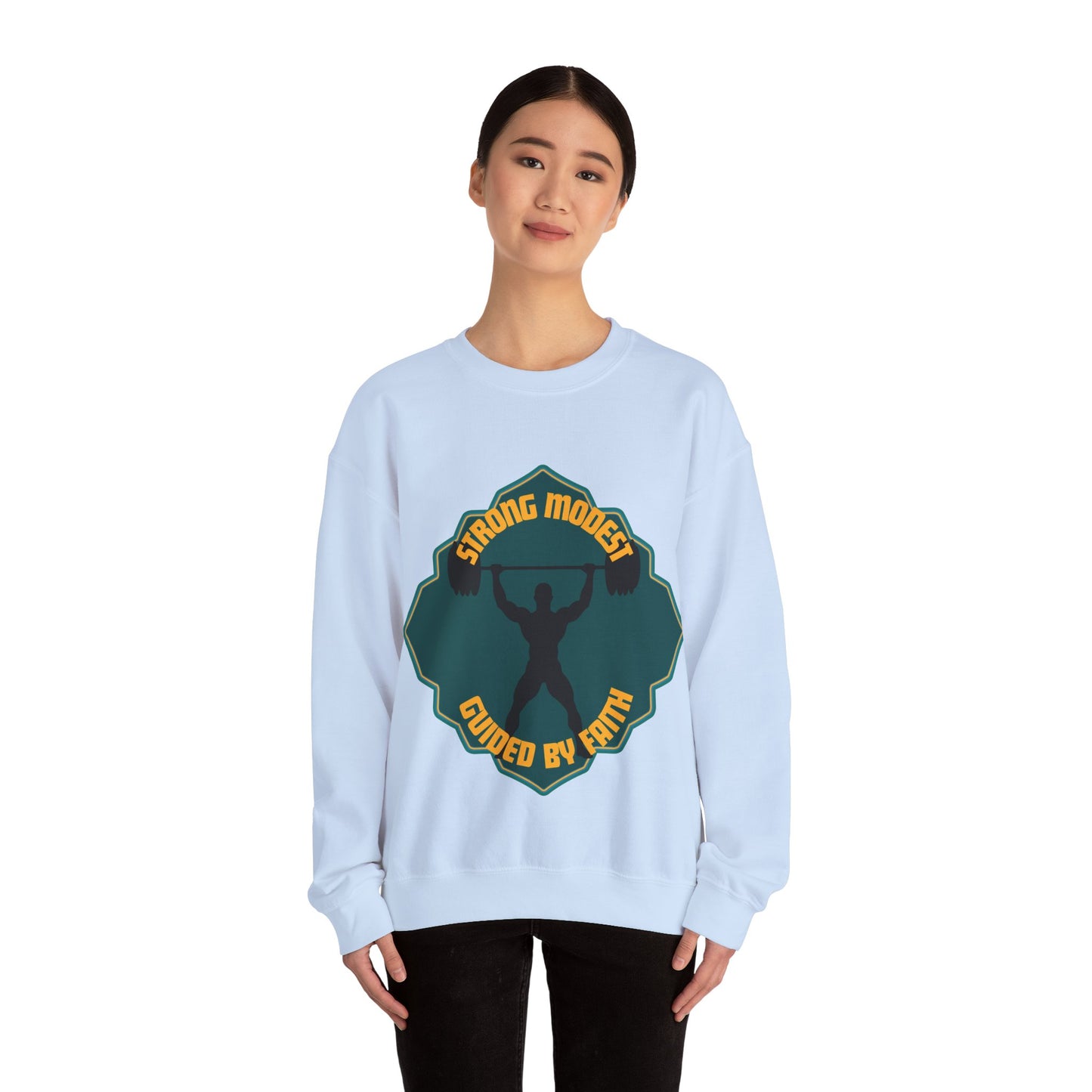 Muslim Streetwear Crewneck Sweatshirt — Urban Islamic Graphic Sweatshirt
