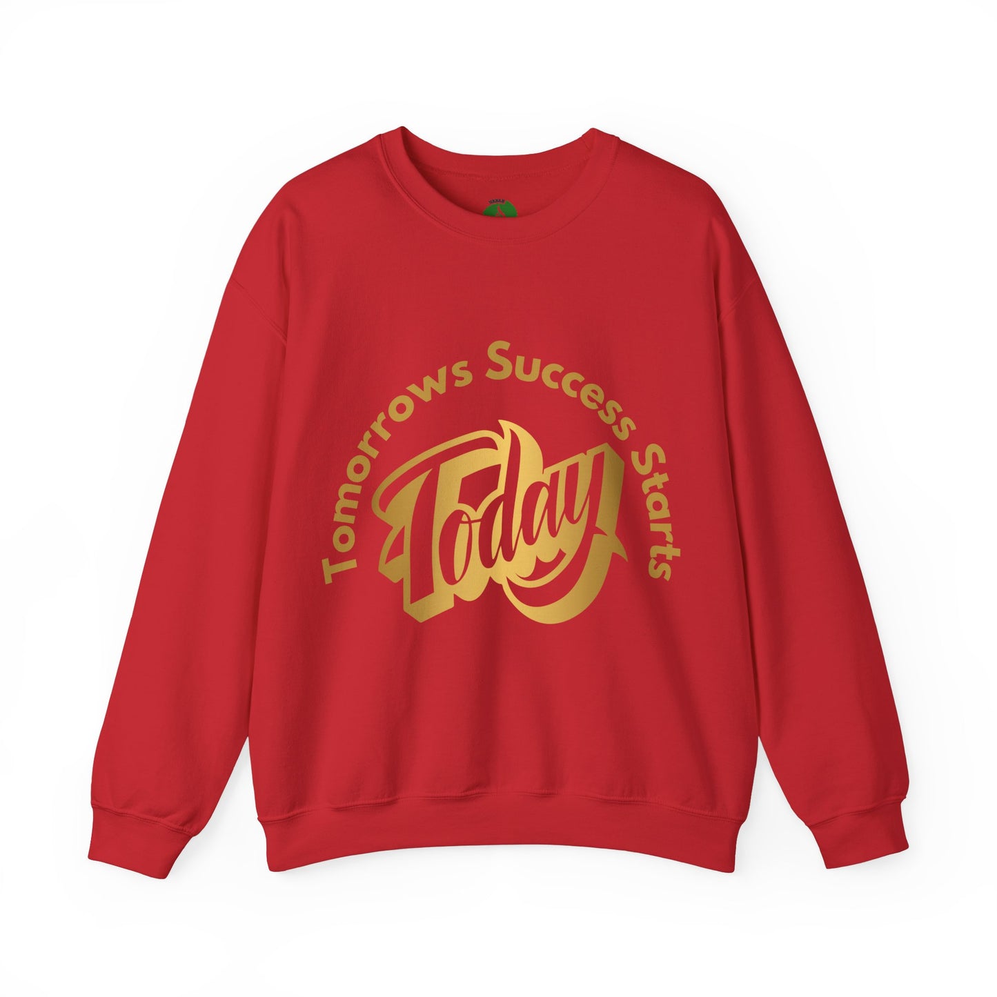Inspirational Crewneck Sweatshirt - 'Tomorrow's Success Starts Today' Gym Motivation Sweat Shirt