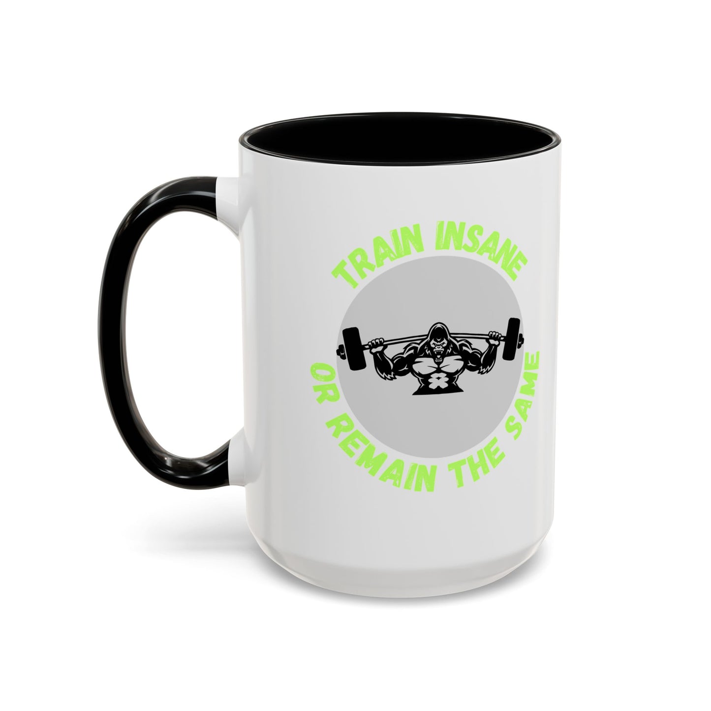 Motivational Fitness Coffee Mug - "Train Insane or Remain the Same" - Perfect Gift for Gym Enthusiasts Humour Joke Gym Mug
