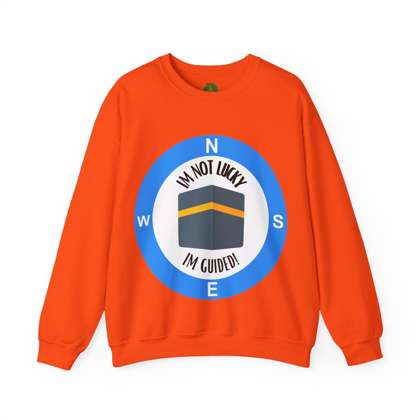 I'm Not Lucky, I'm Guided! Unisex Crewneck Sweatshirt Halal Fashion Sweat Shirt