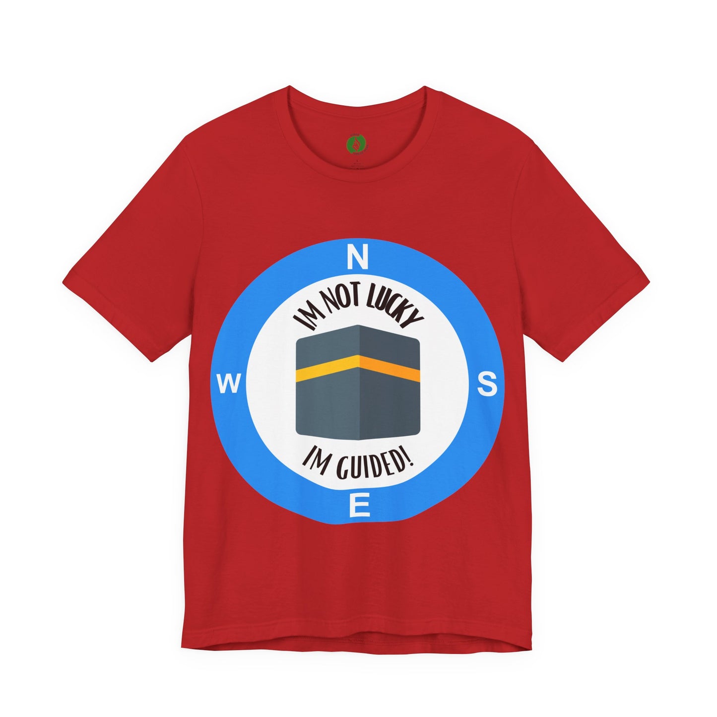 Guided Journey Unisex Jersey Tee - Inspirational Compass Design