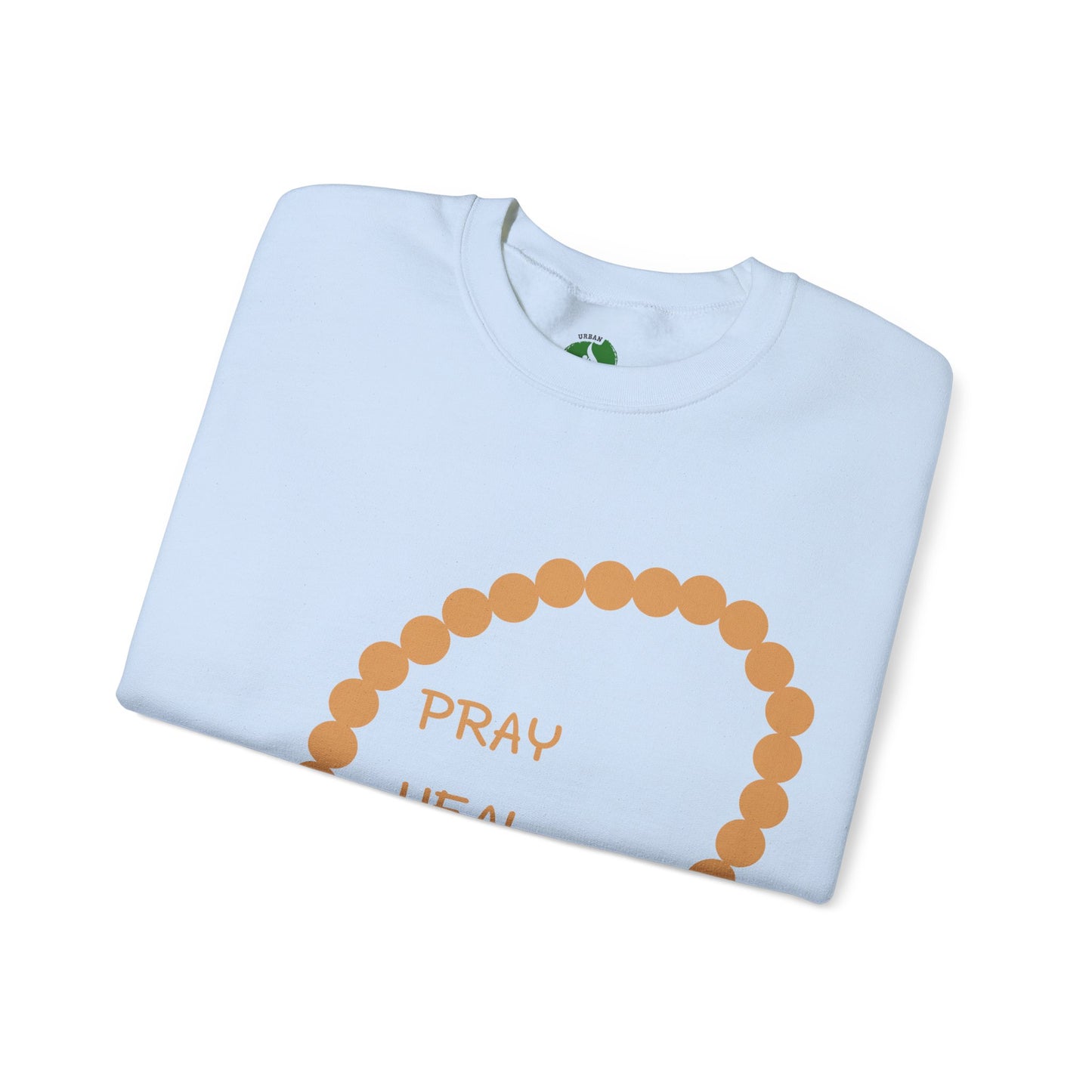 Pray Heal Repeat Crewneck Sweatshirt for Mindfulness and Healing