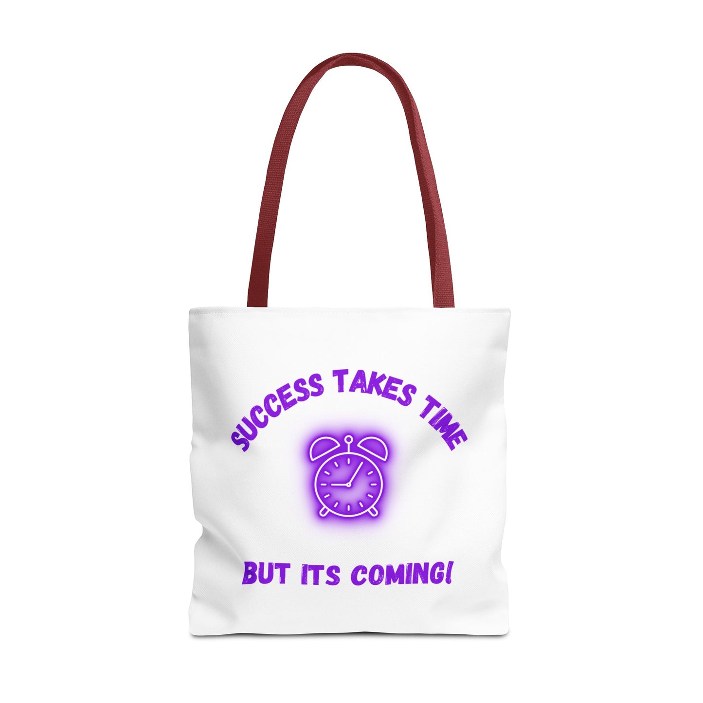 Motivational Tote Bag - ‘Success Takes Time, But It’s Coming!’