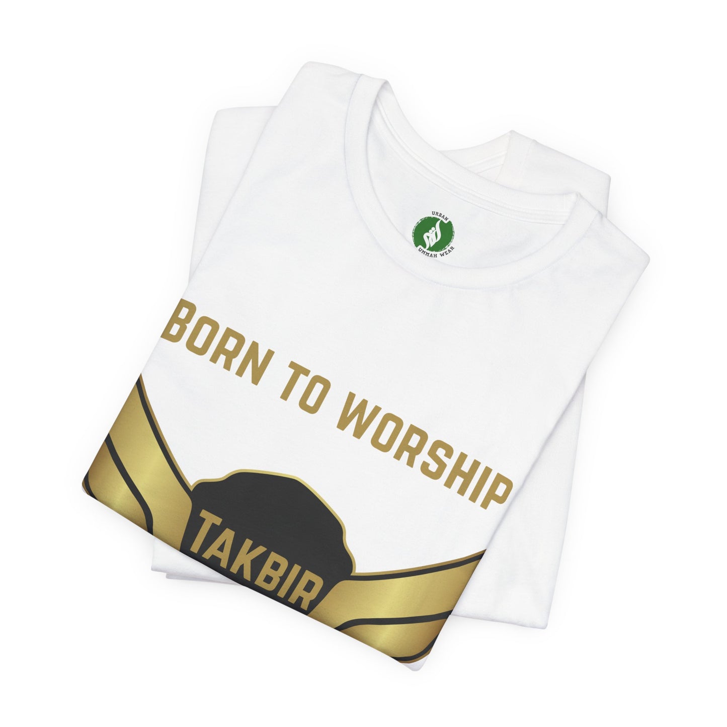 Inspirational Unisex Short Sleeve Tee - 'Born to Worship'