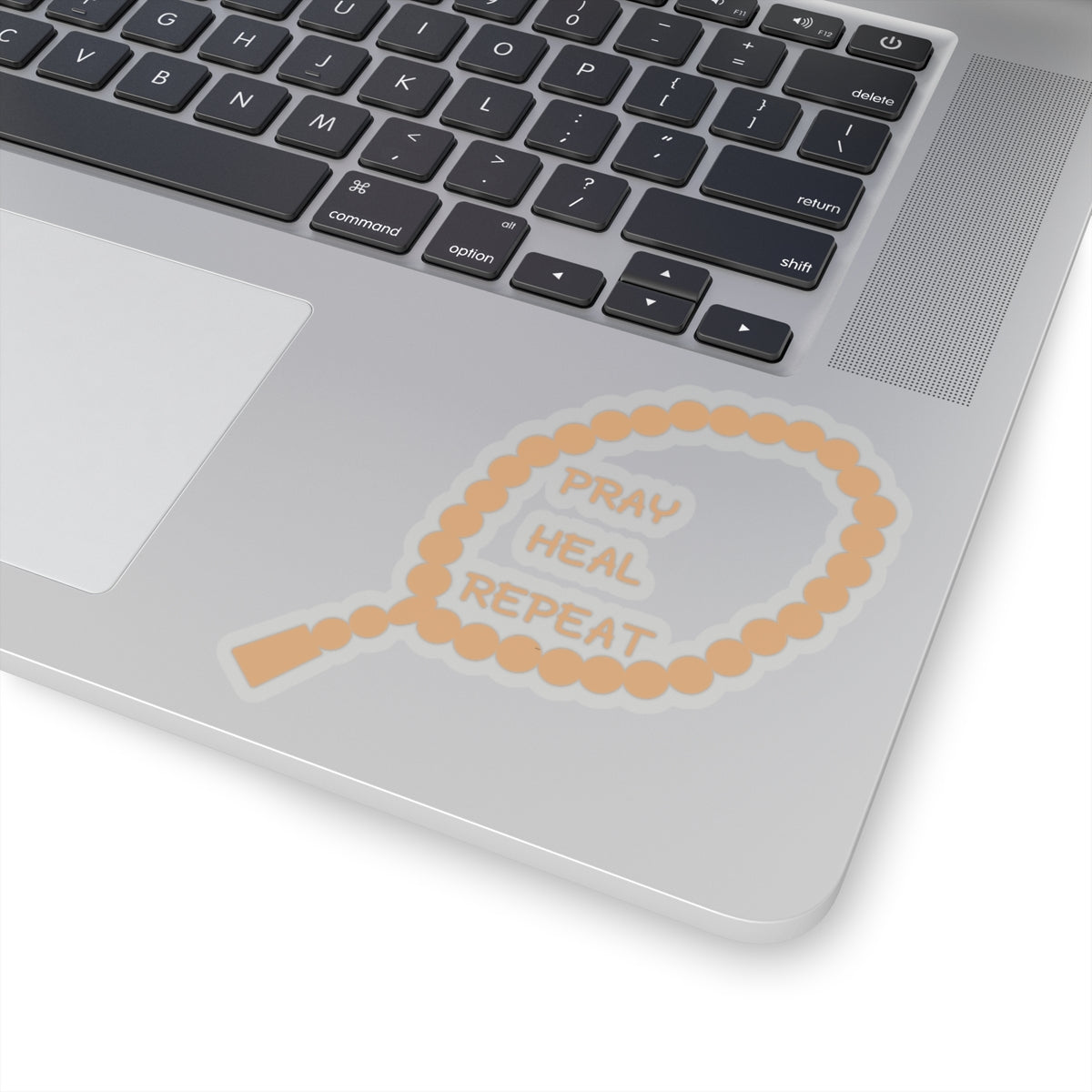 Inspirational Kiss-Cut Stickers - "Pray, Heal, Repeat" Islamic Street Accessories