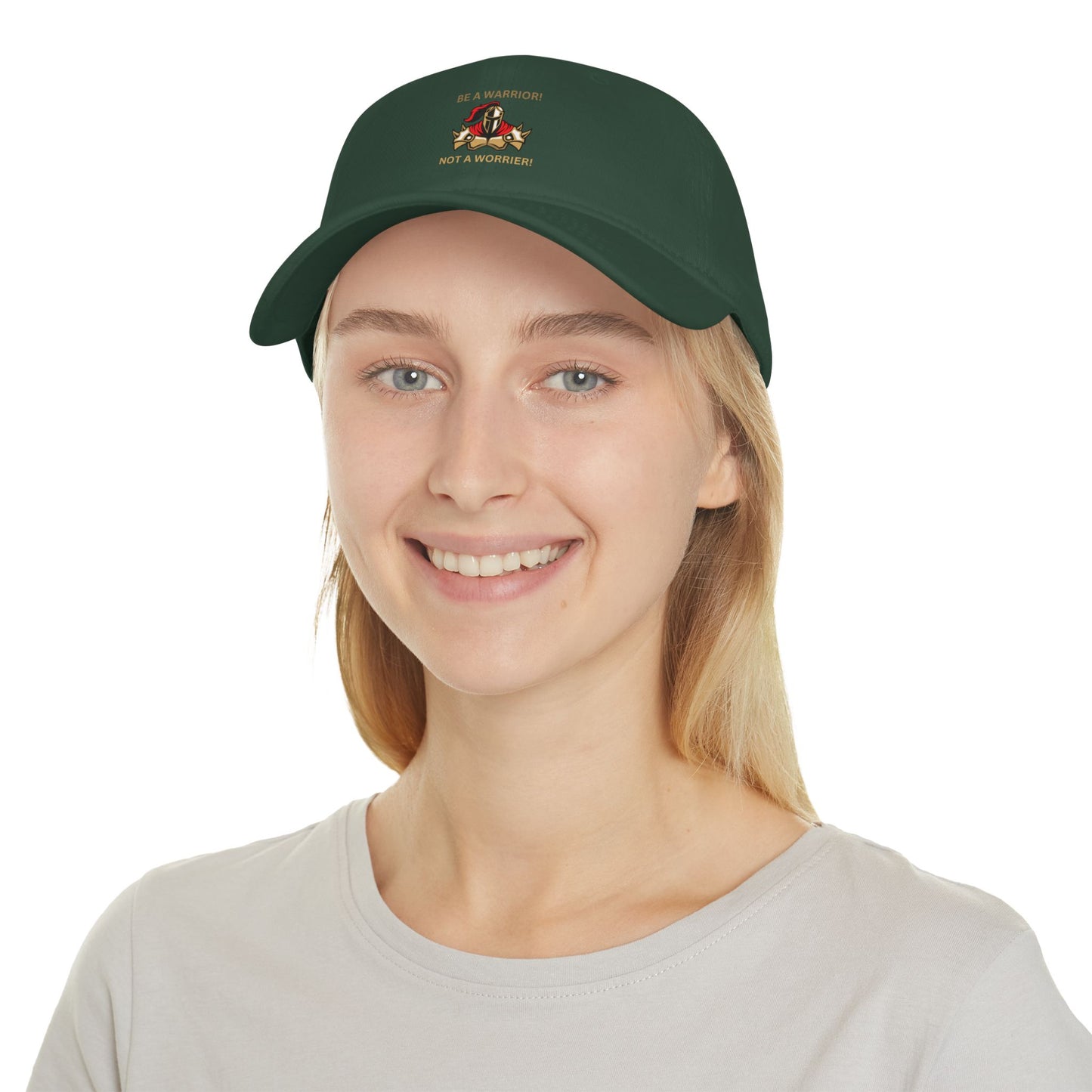 Inspirational Warrior Baseball Cap - Be a Warrior, Not a Worrier Humour Joke Cap