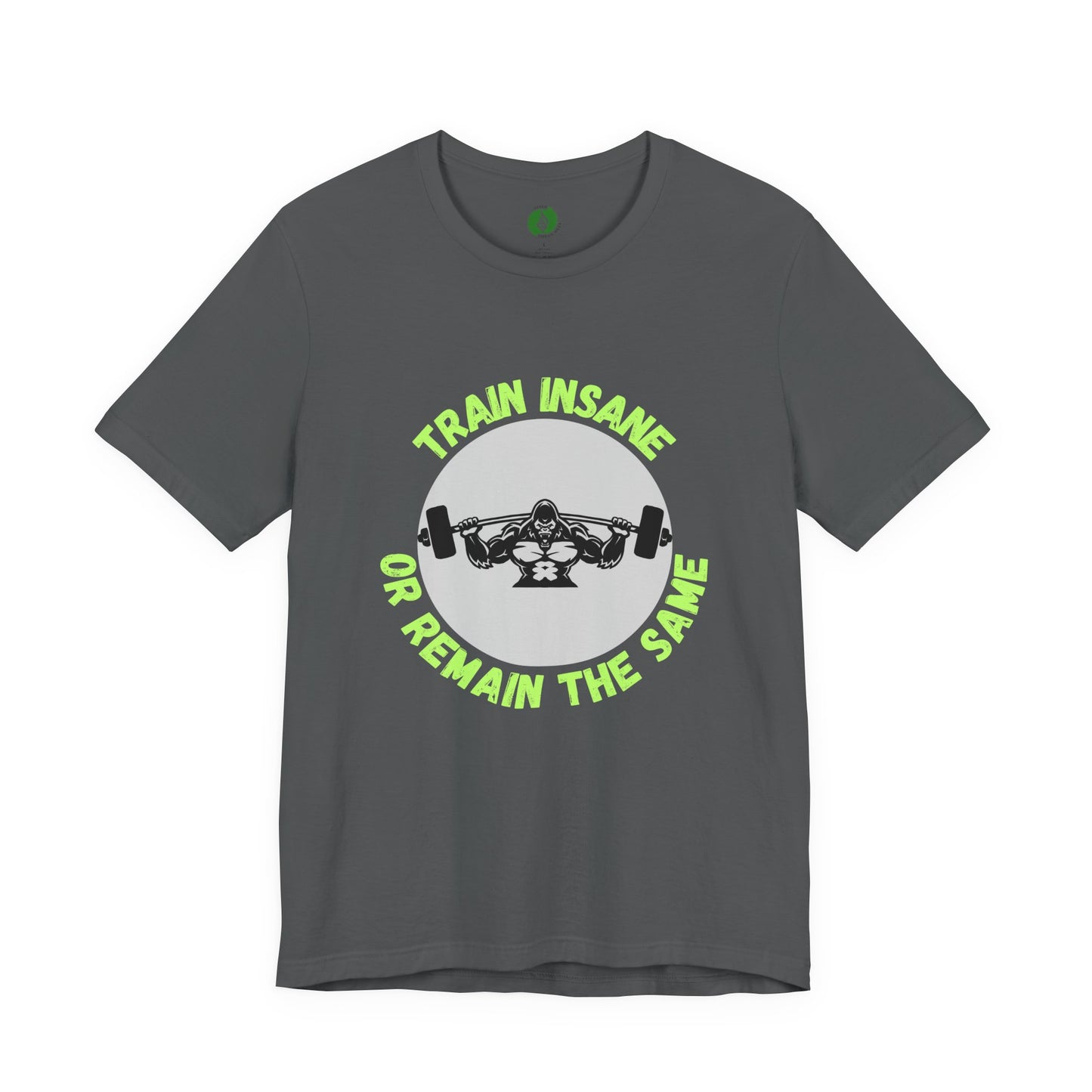 Motivational Fitness Tee - 'Train Insane or Remain the Same' Unisex Jersey Short Sleeve