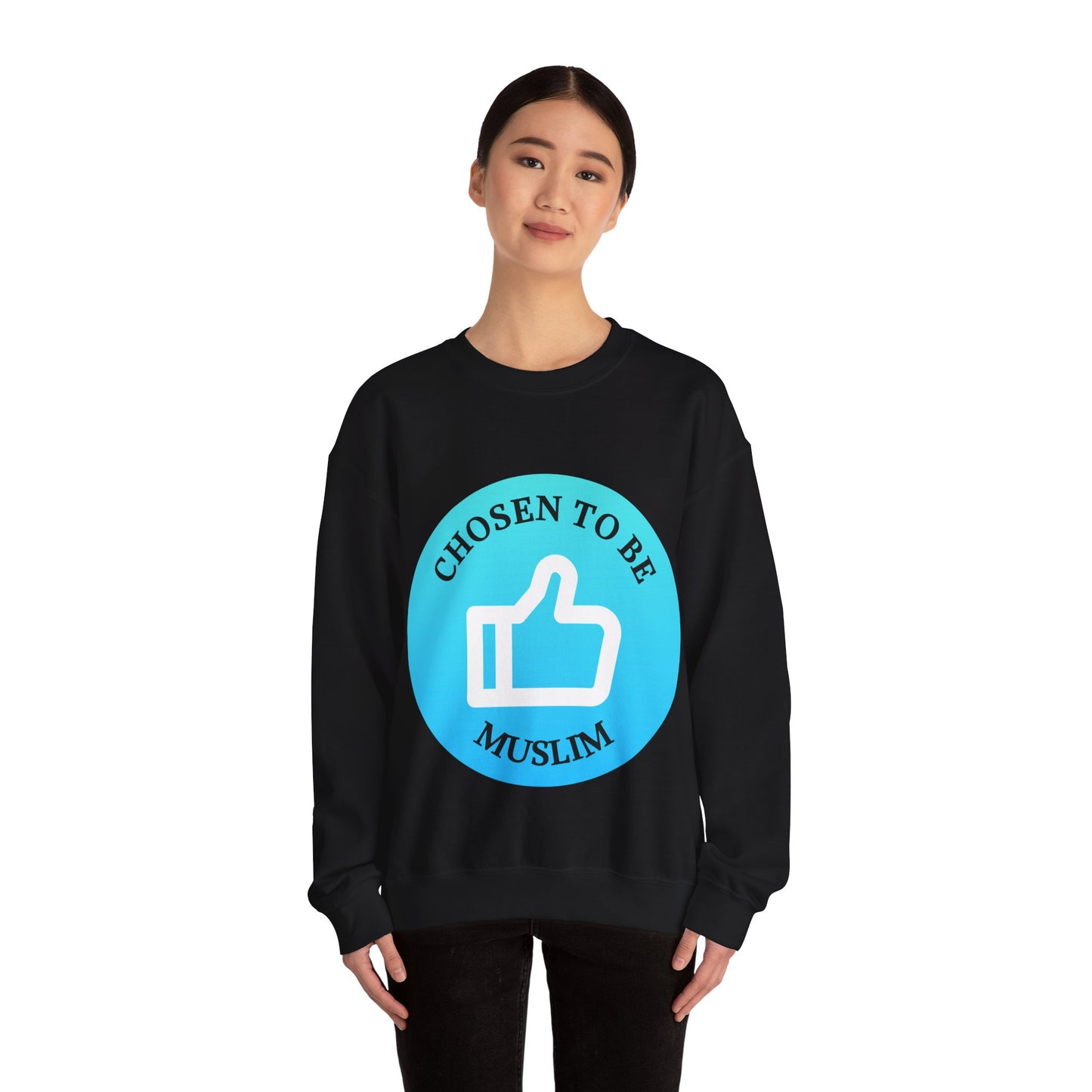 Chosen to Be Muslim Crewneck Sweatshirt - Unisex Heavy Blend Islamic Streetwear Sweat Shirt