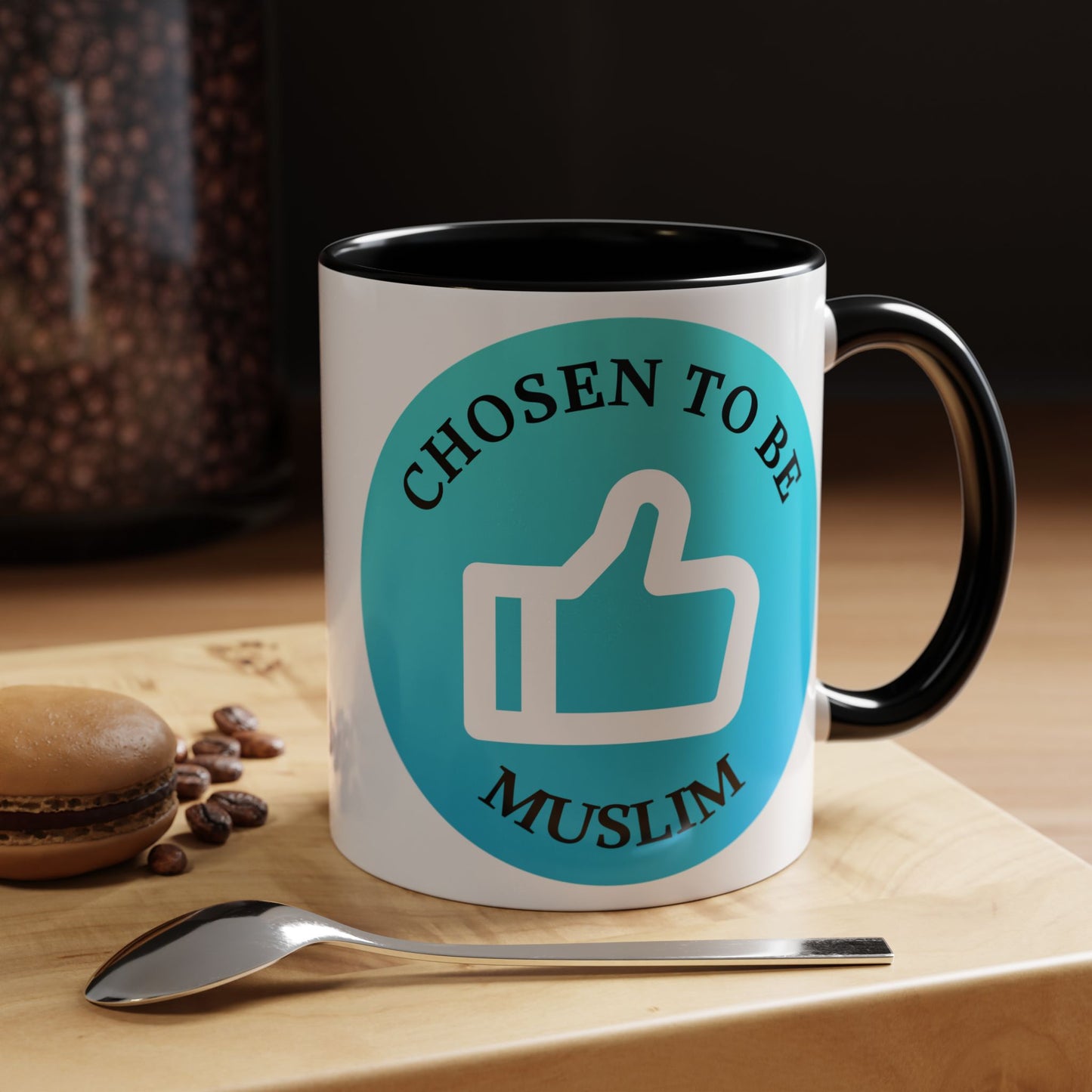 Inspirational Muslim Coffee Mug - 'Chosen to Be Muslim' - 11oz & 15oz Accent Cups Islamic Accessories Mug
