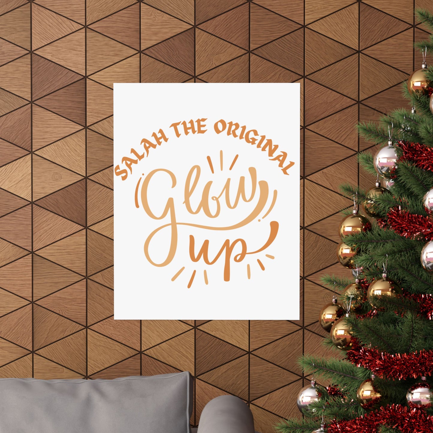 Inspirational Matte Vertical Poster - "Salah the Original Glow Up" Islamic Artwork Poster