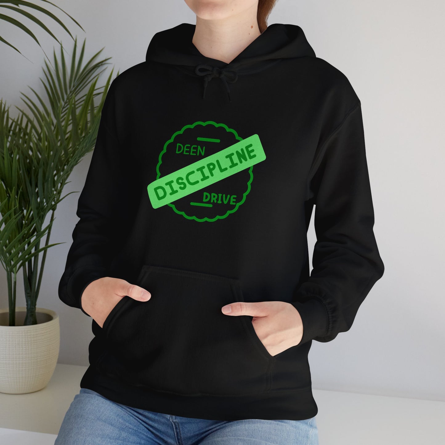 Motivational Unisex Hoodie – "Discipline Drive" Muslim Youth Fashion Hoodie