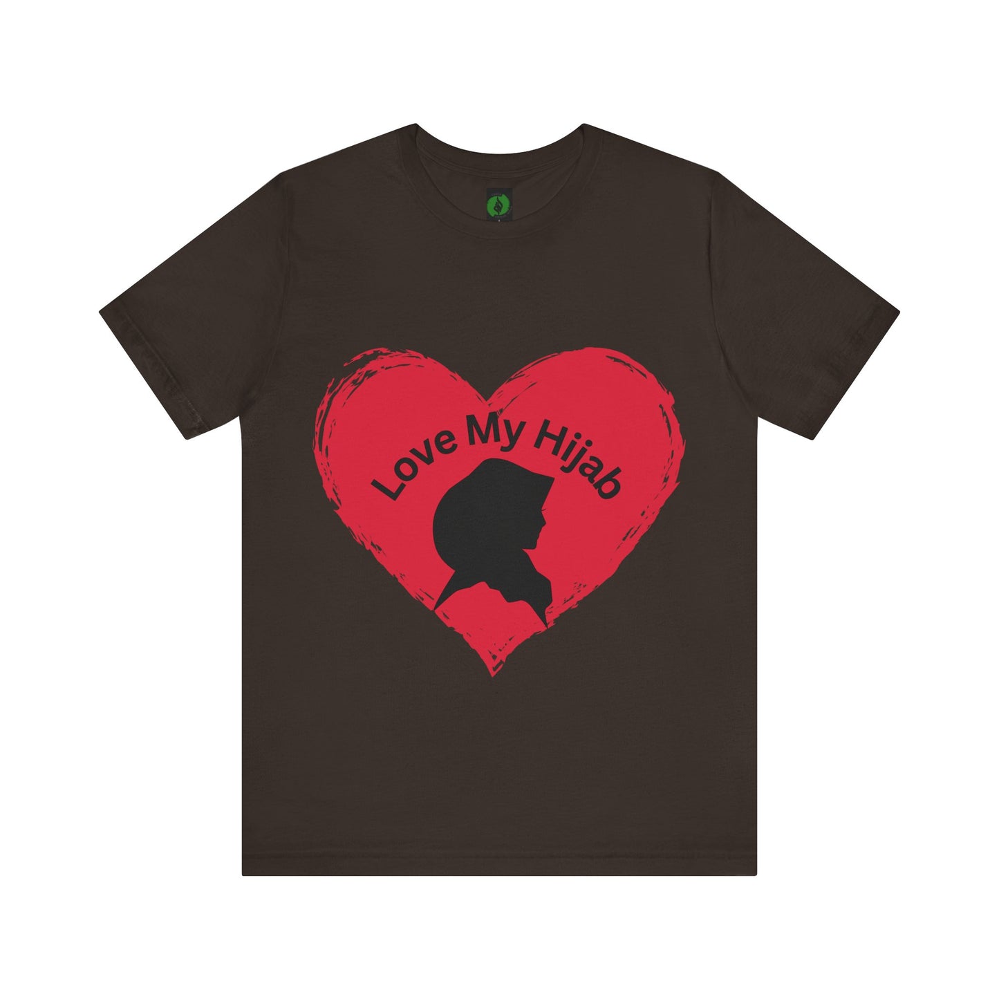 Love My Hijab Unisex Tee - Heart Design, Perfect for Everyday Wear Islamic Women Clothing
