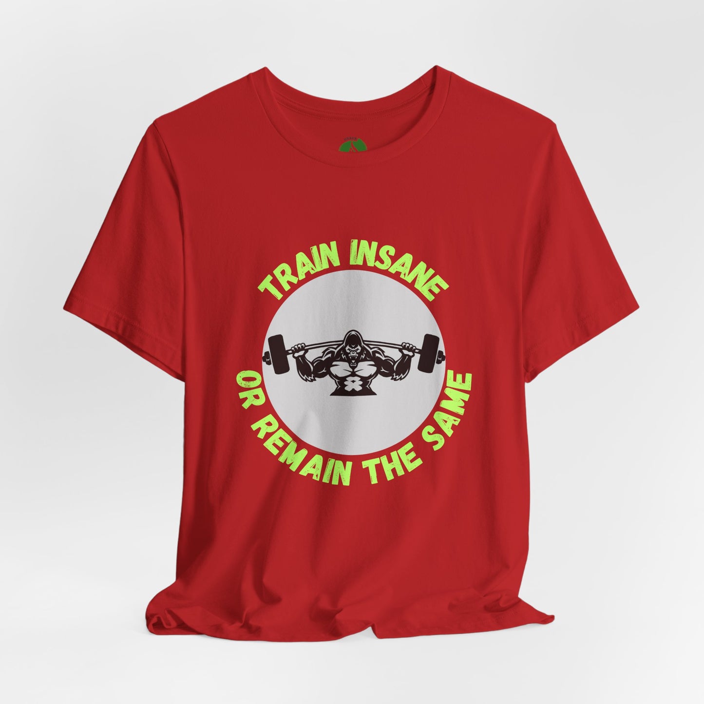 Motivational Fitness Tee - 'Train Insane or Remain the Same' Unisex Jersey Short Sleeve