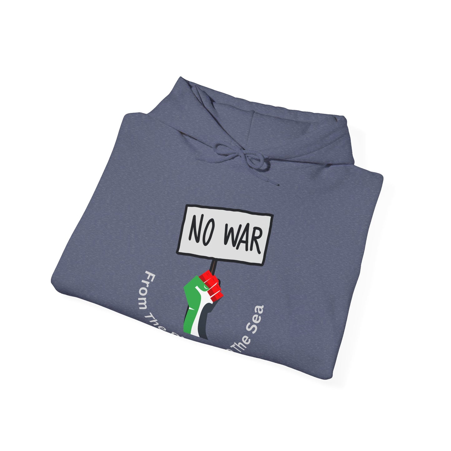 Unisex Heavy Blend™ Hoodie - NO WAR Protest Sweatshirt Muslim Clothing