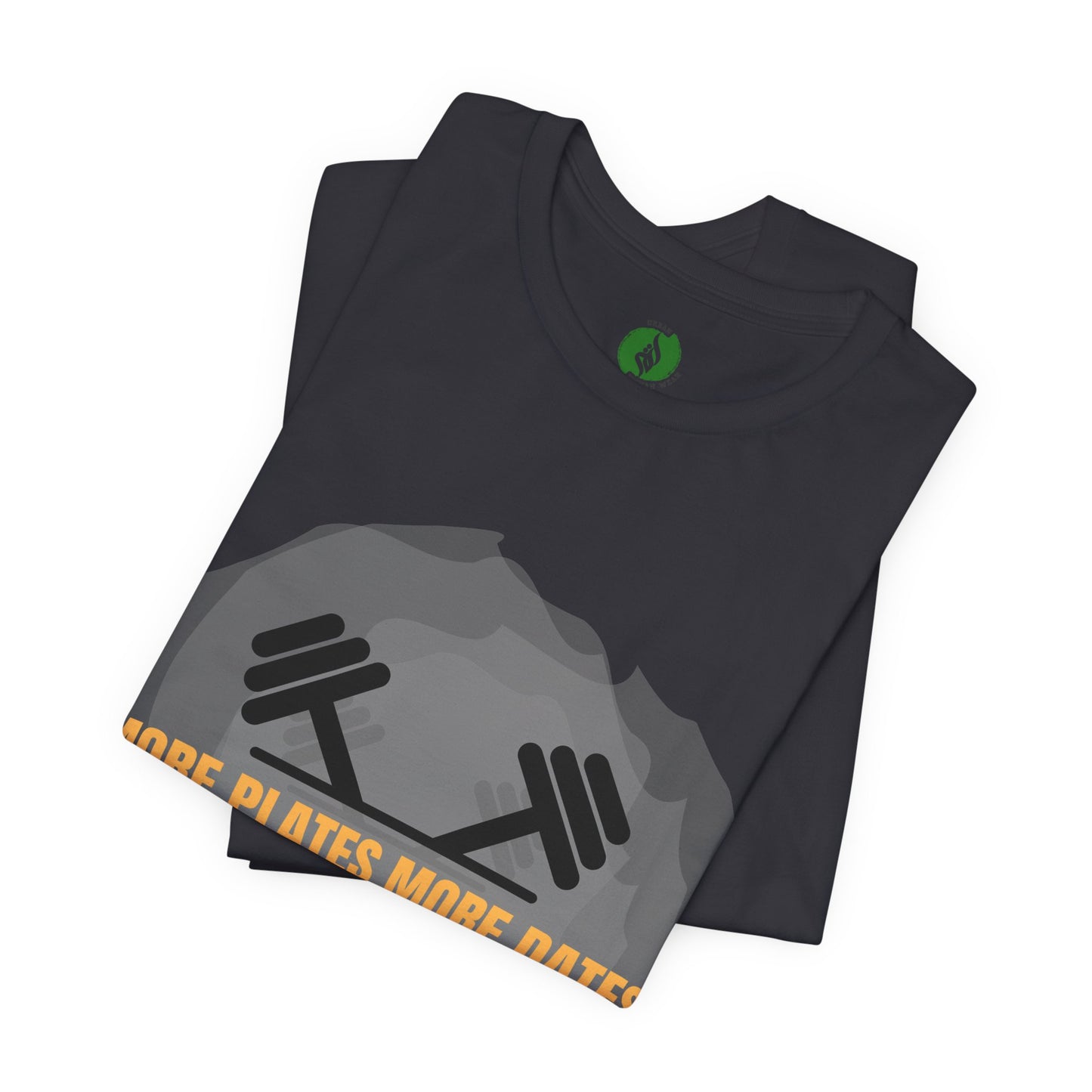 Fitness Motivational Tee - 'More Plates More Dates' Unisex Jersey Short Sleeve Shirt