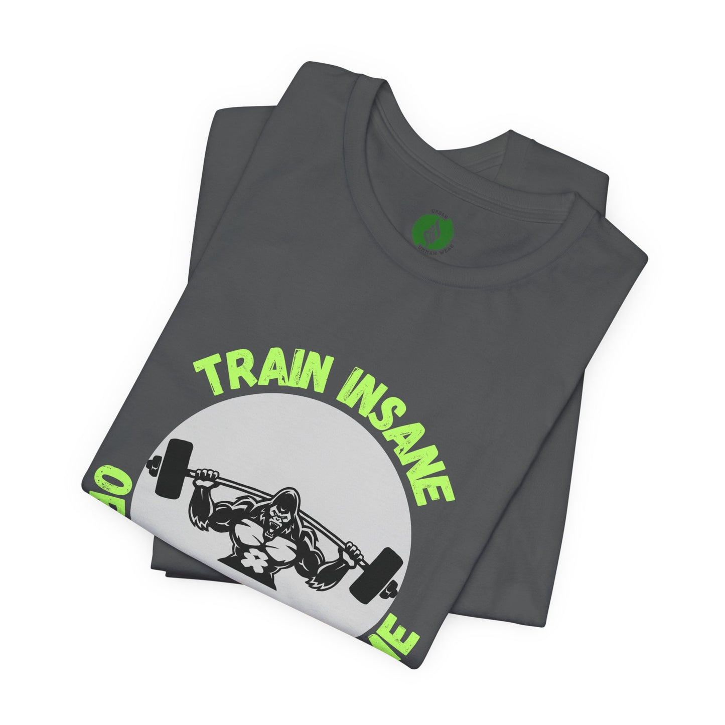 Motivational Fitness Tee - 'Train Insane or Remain the Same' Unisex Jersey Short Sleeve