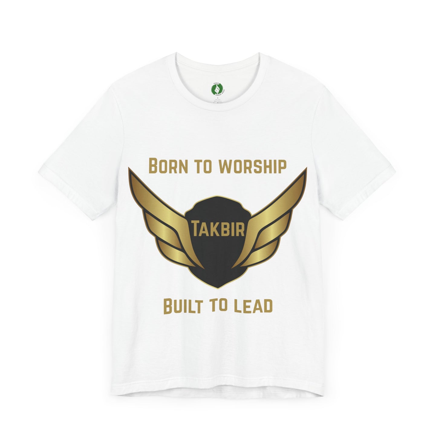 Inspirational Unisex Short Sleeve Tee - 'Born to Worship' Muslim Streetwear Fashion T Shirt